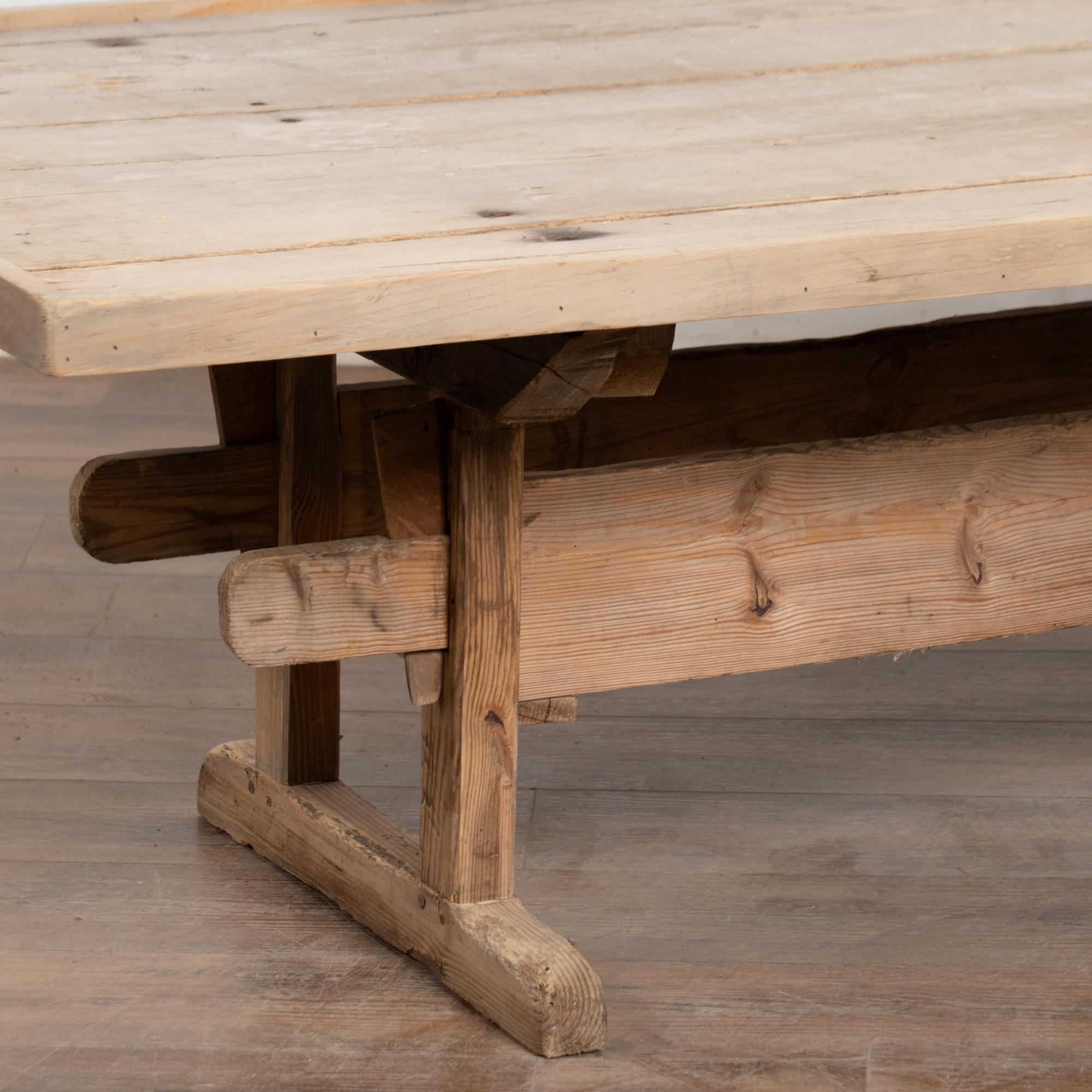 Rustic 19th Century Swedish Farmhouse Coffee Table For Sale 3