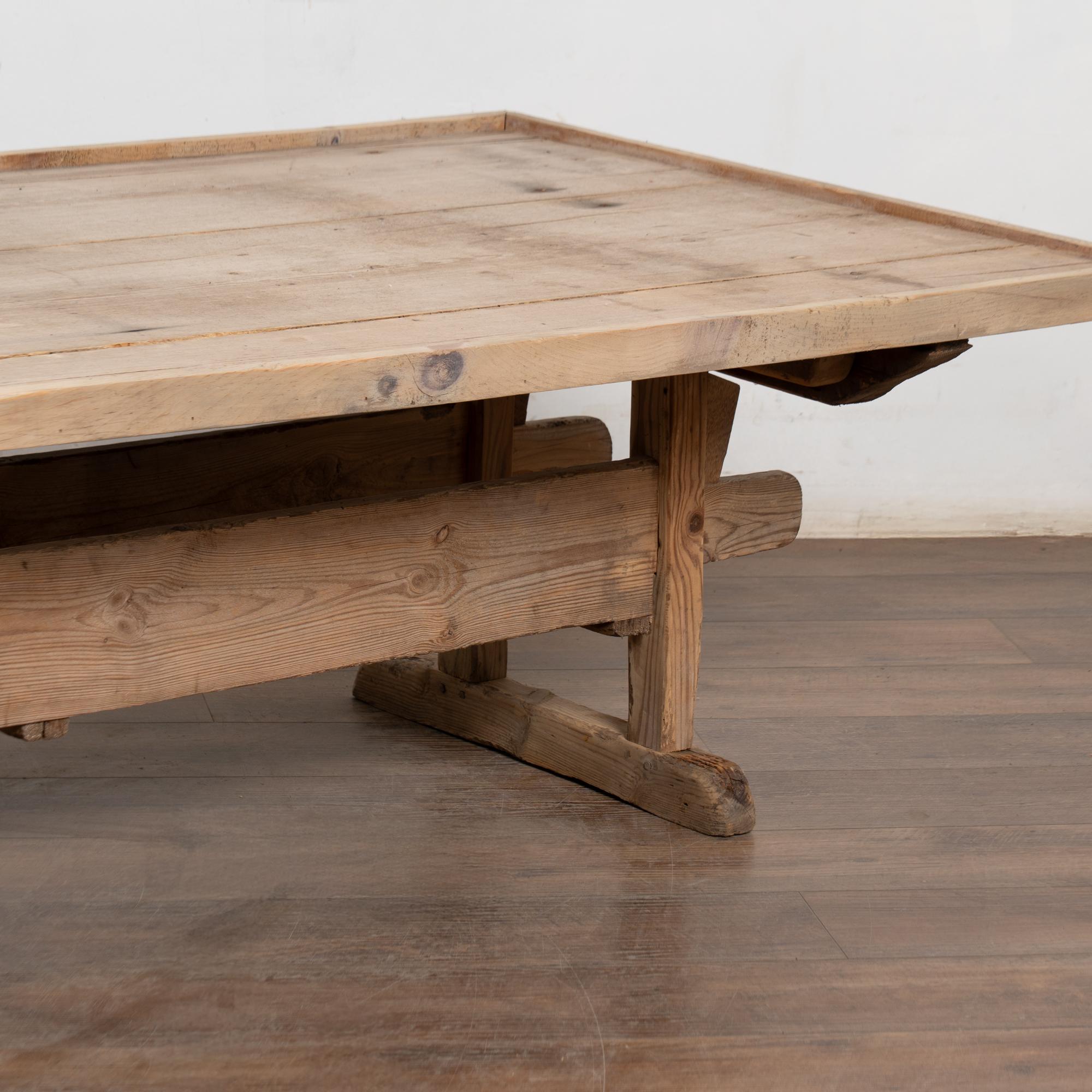 Rustic 19th Century Swedish Farmhouse Coffee Table For Sale 5
