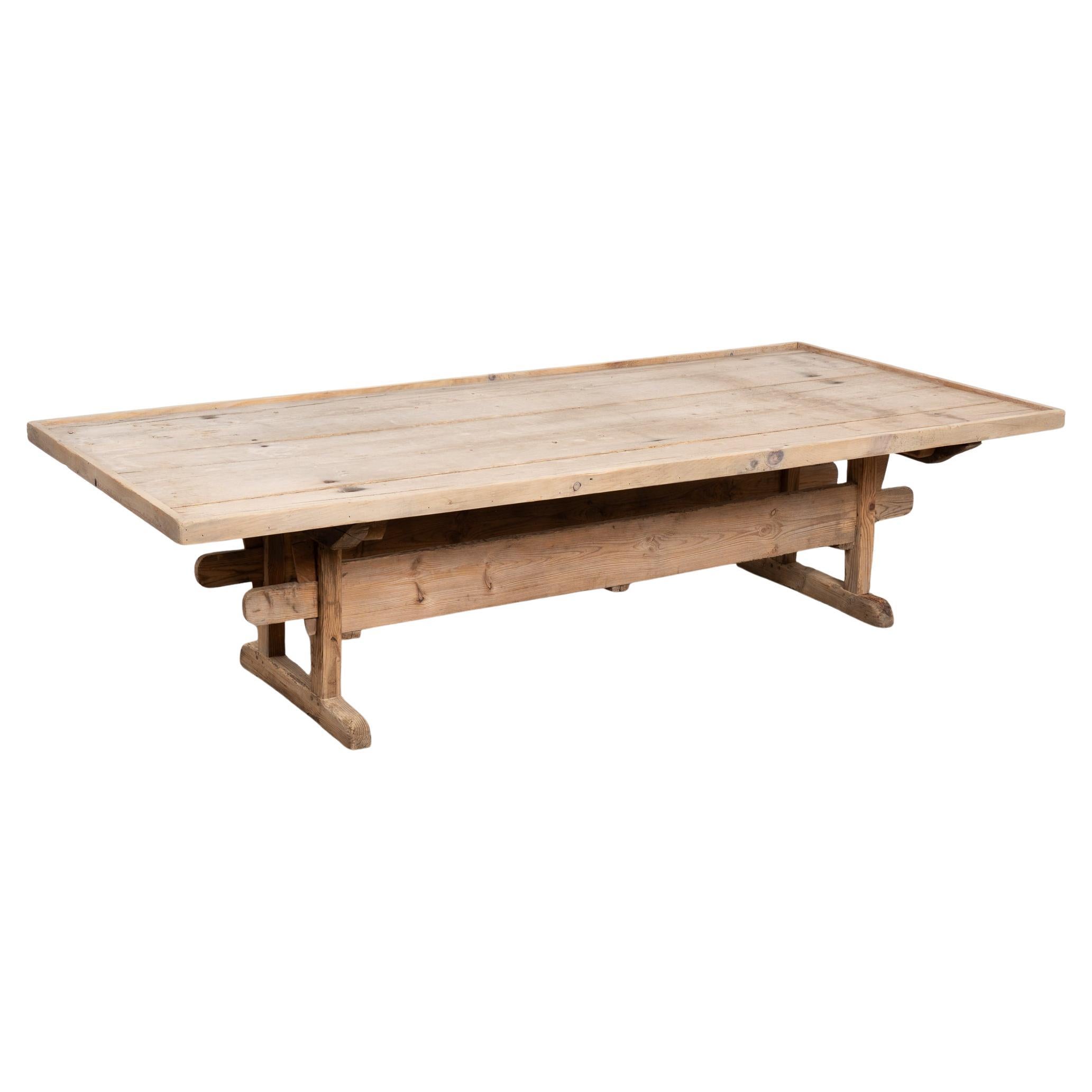 Rustic 19th Century Swedish Farmhouse Coffee Table