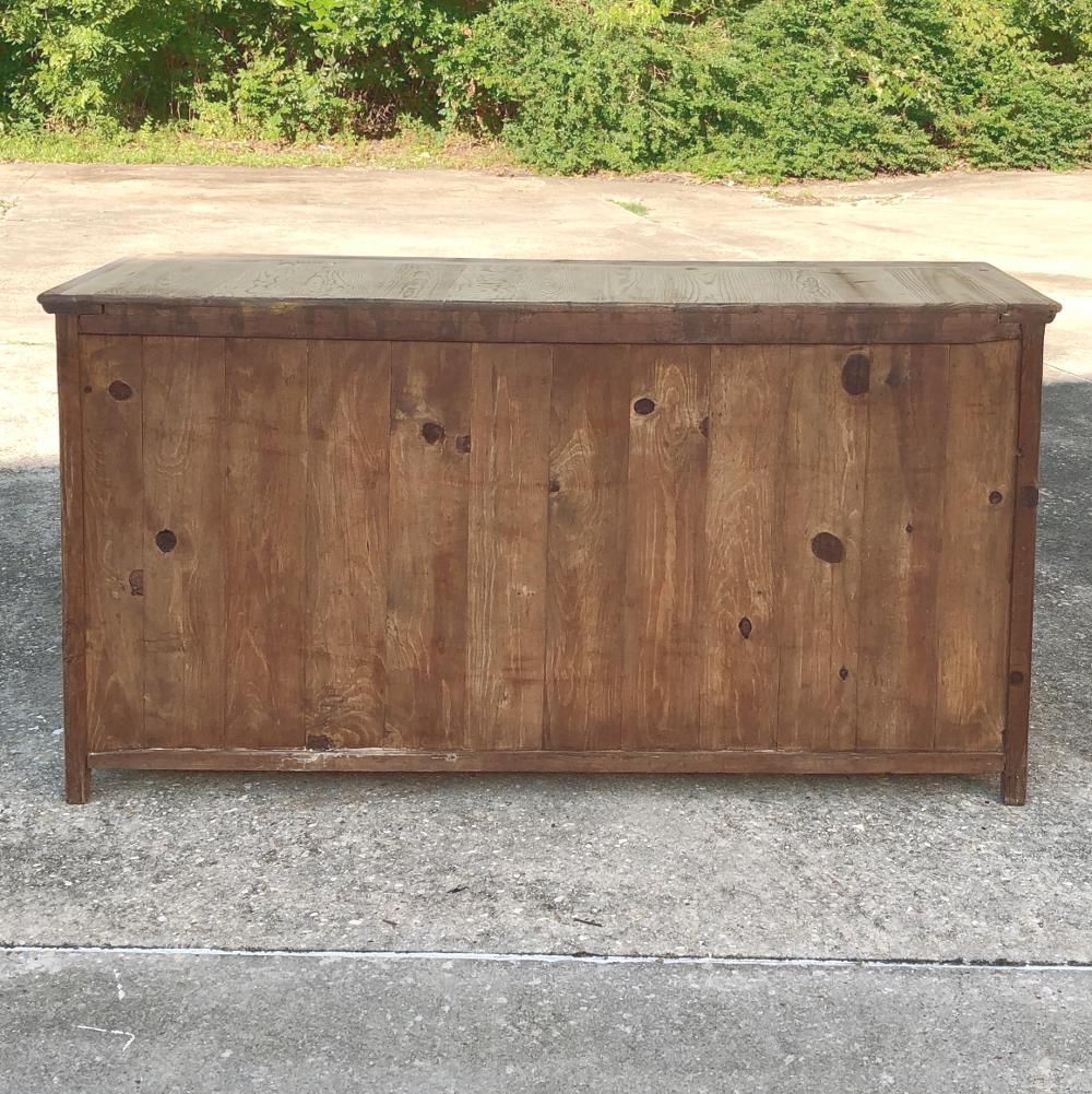 Rustic 19th Century Swedish Stripped Pine Low Buffet, Credenza 7