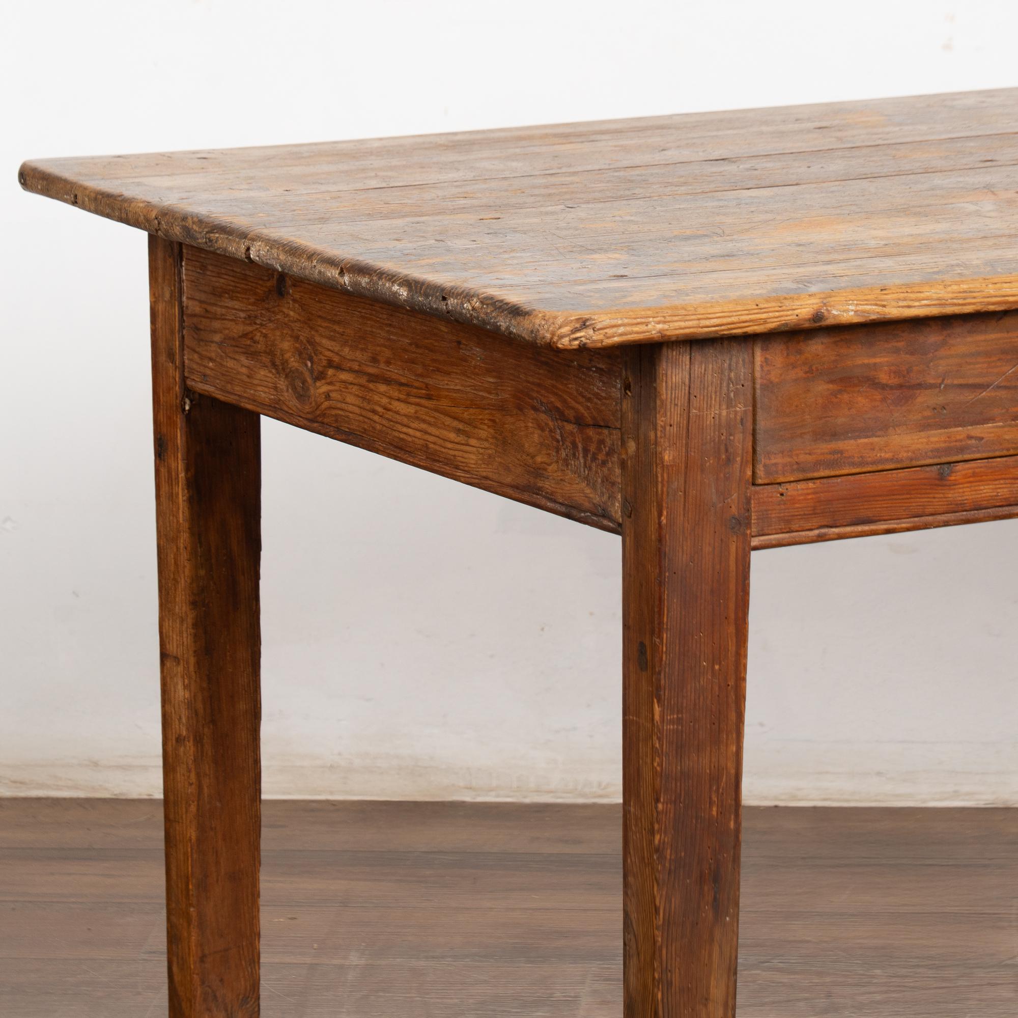 Rustic 19th Century Swedish Work Table Console with Four Drawers For Sale 2