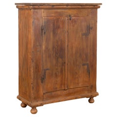 Rustic 19th Century Wood Cabinet from Hungary