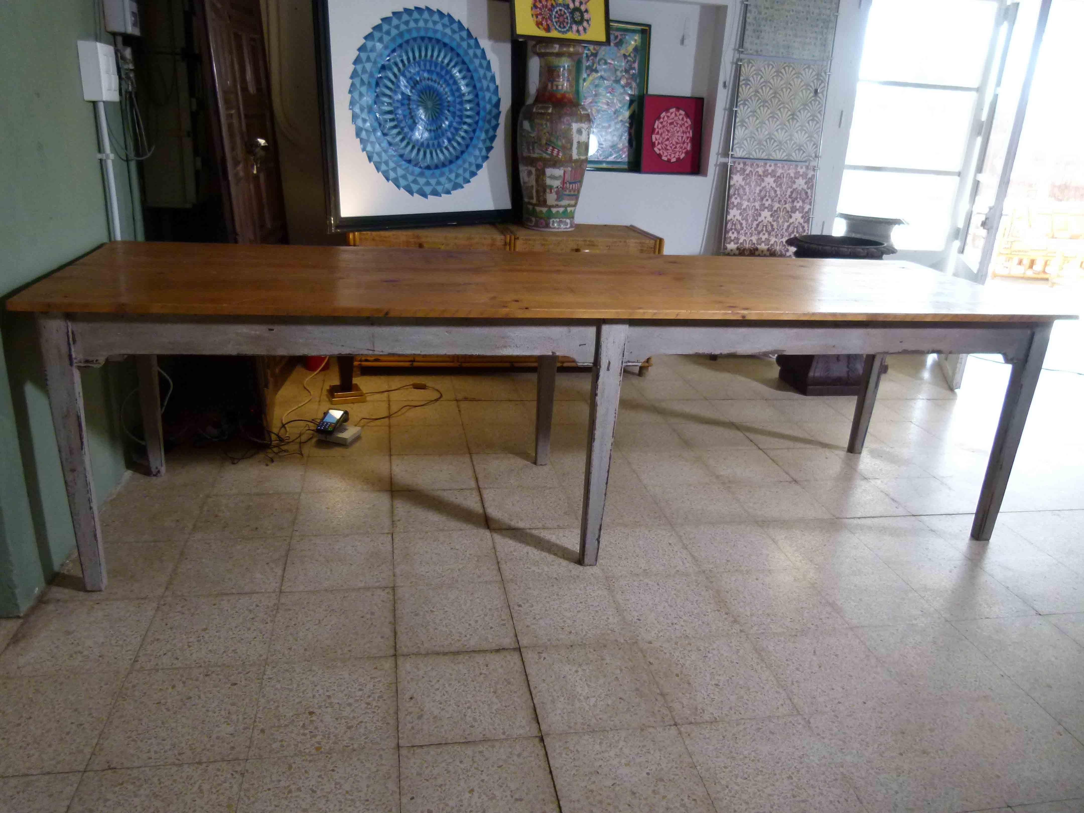 Spanish  Large Rustic 20th Century Dining Table