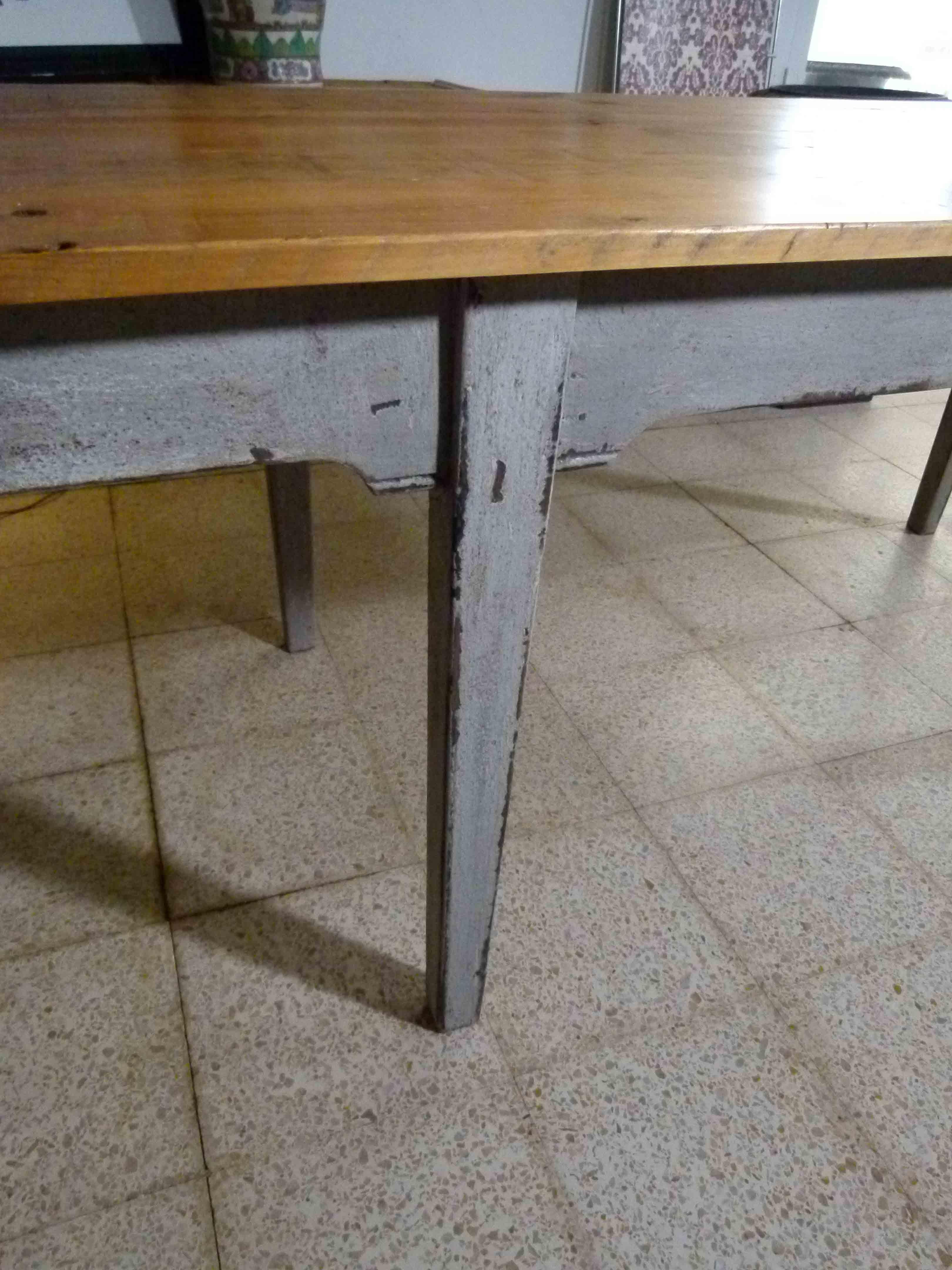  Large Rustic 20th Century Dining Table 2
