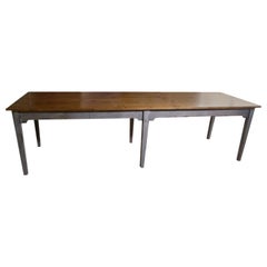  Large Rustic 20th Century Dining Table