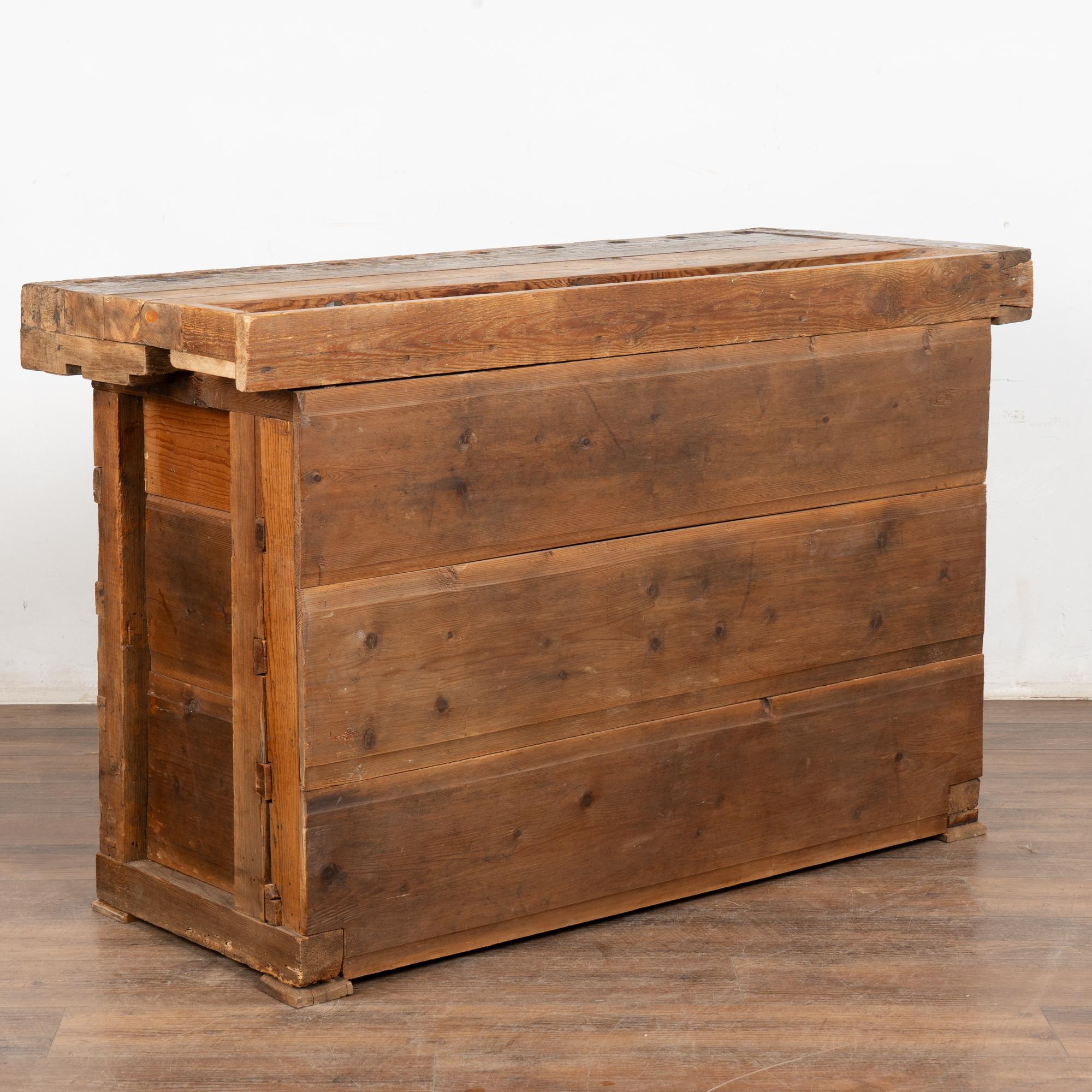 Rustic 20th Century Work Table Console from Hungary in vendita 8