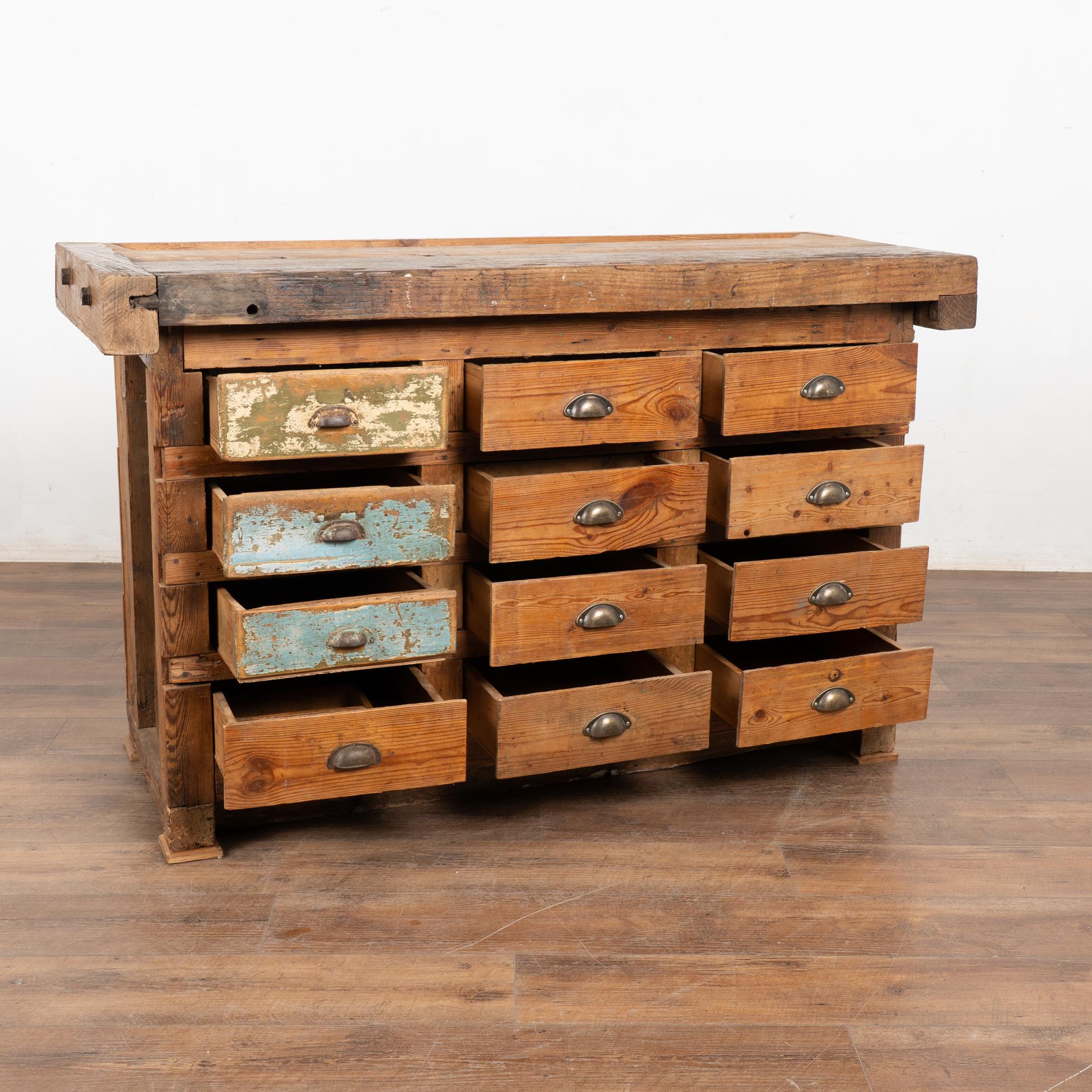 Rustico Rustic 20th Century Work Table Console from Hungary in vendita