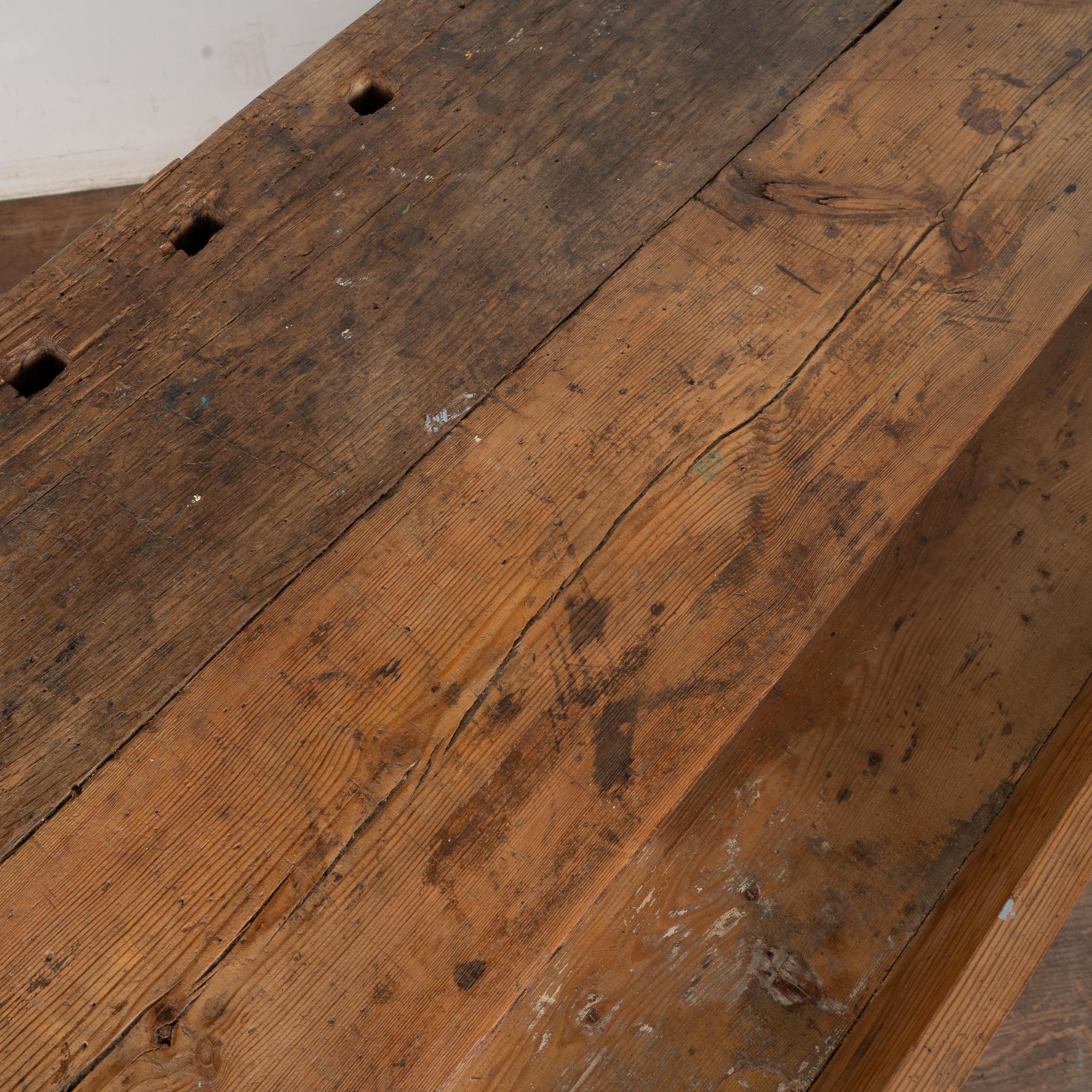 Rustic 20th Century Work Table Console from Hungary in vendita 1