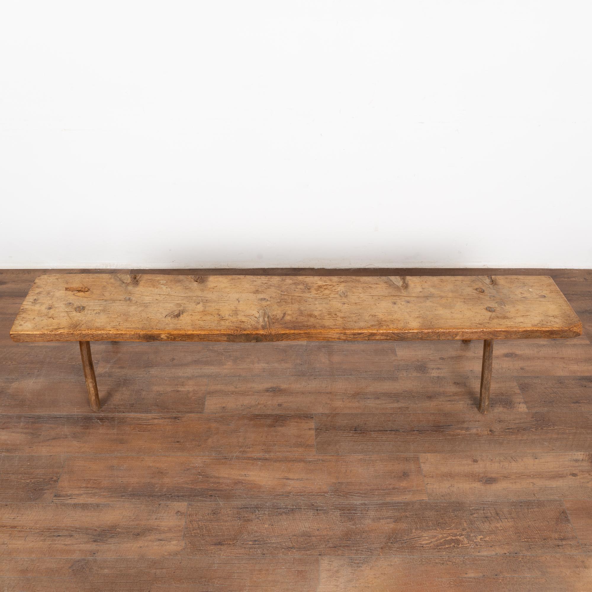 long narrow bench