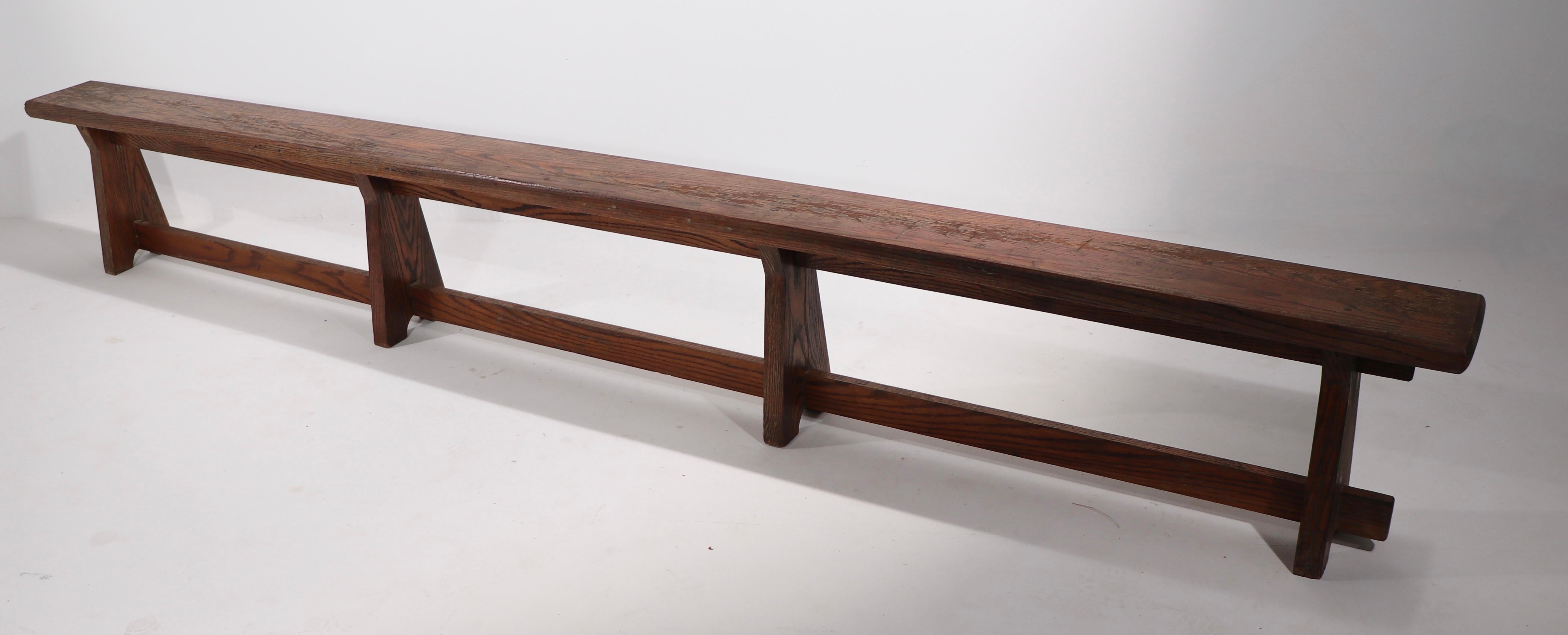 Oak Rustic Adirondack Arts and Crafts Style Benches