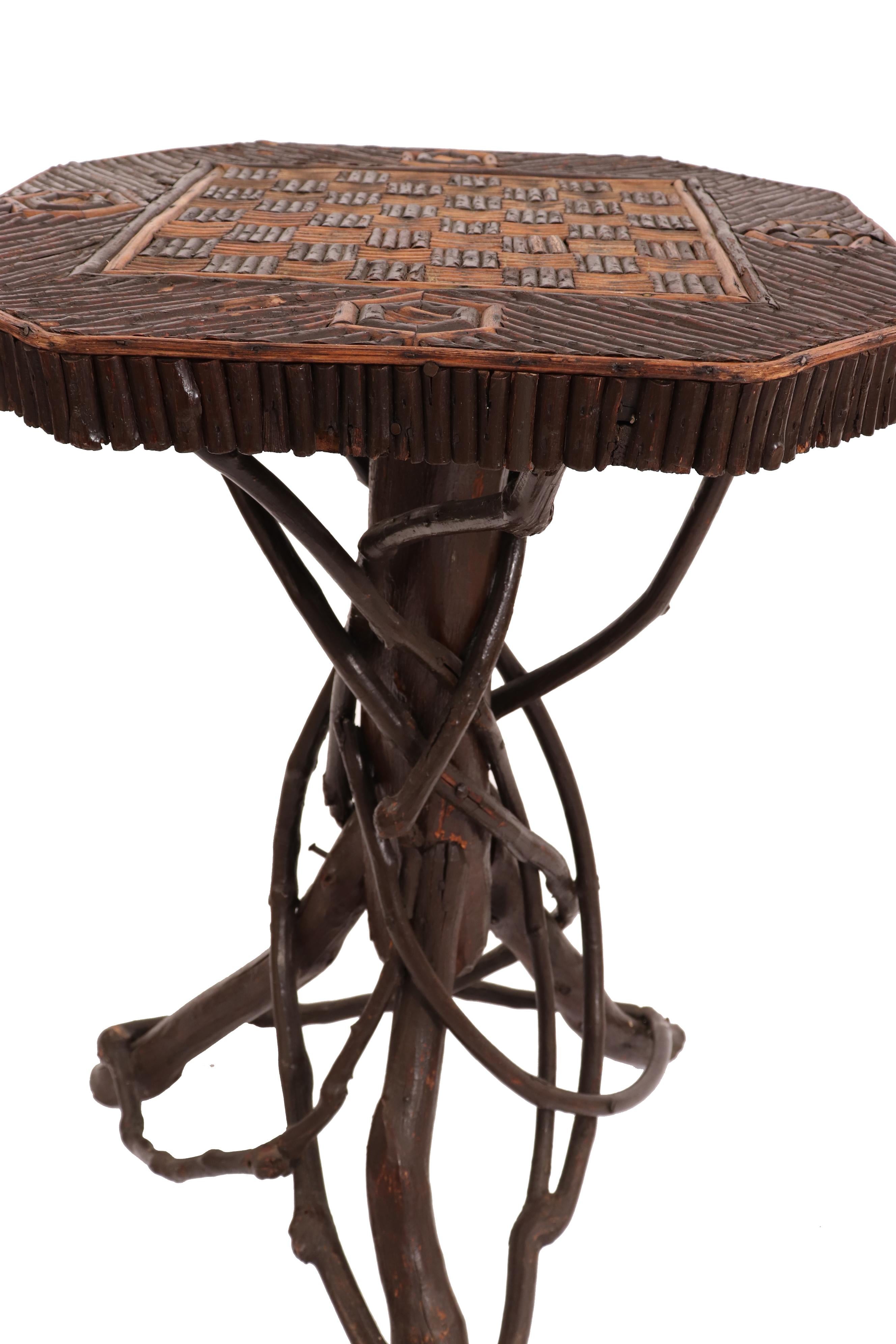 rustic game table