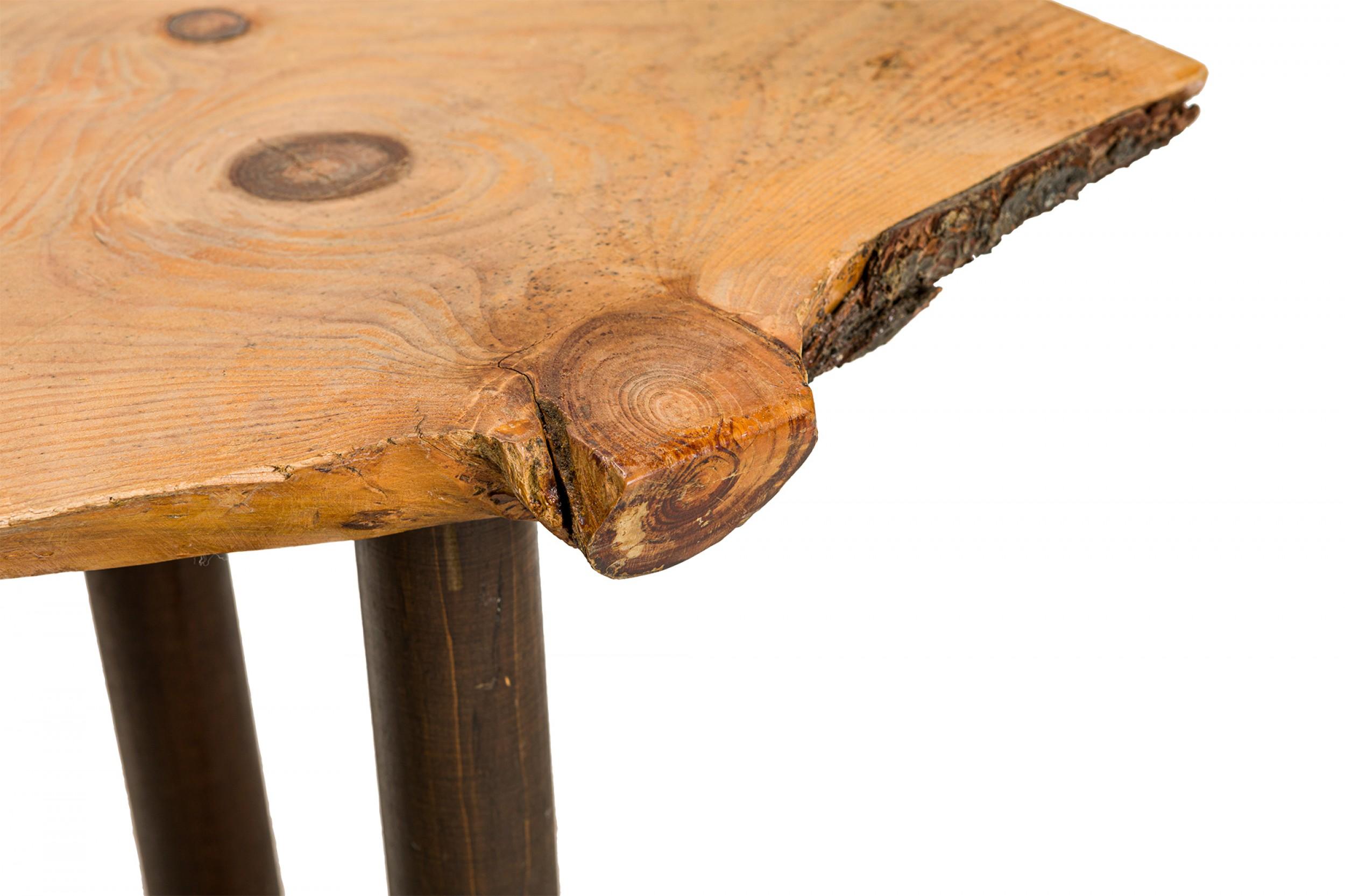 Rustic Adirondack Pine Bench In Good Condition For Sale In Queens, NY