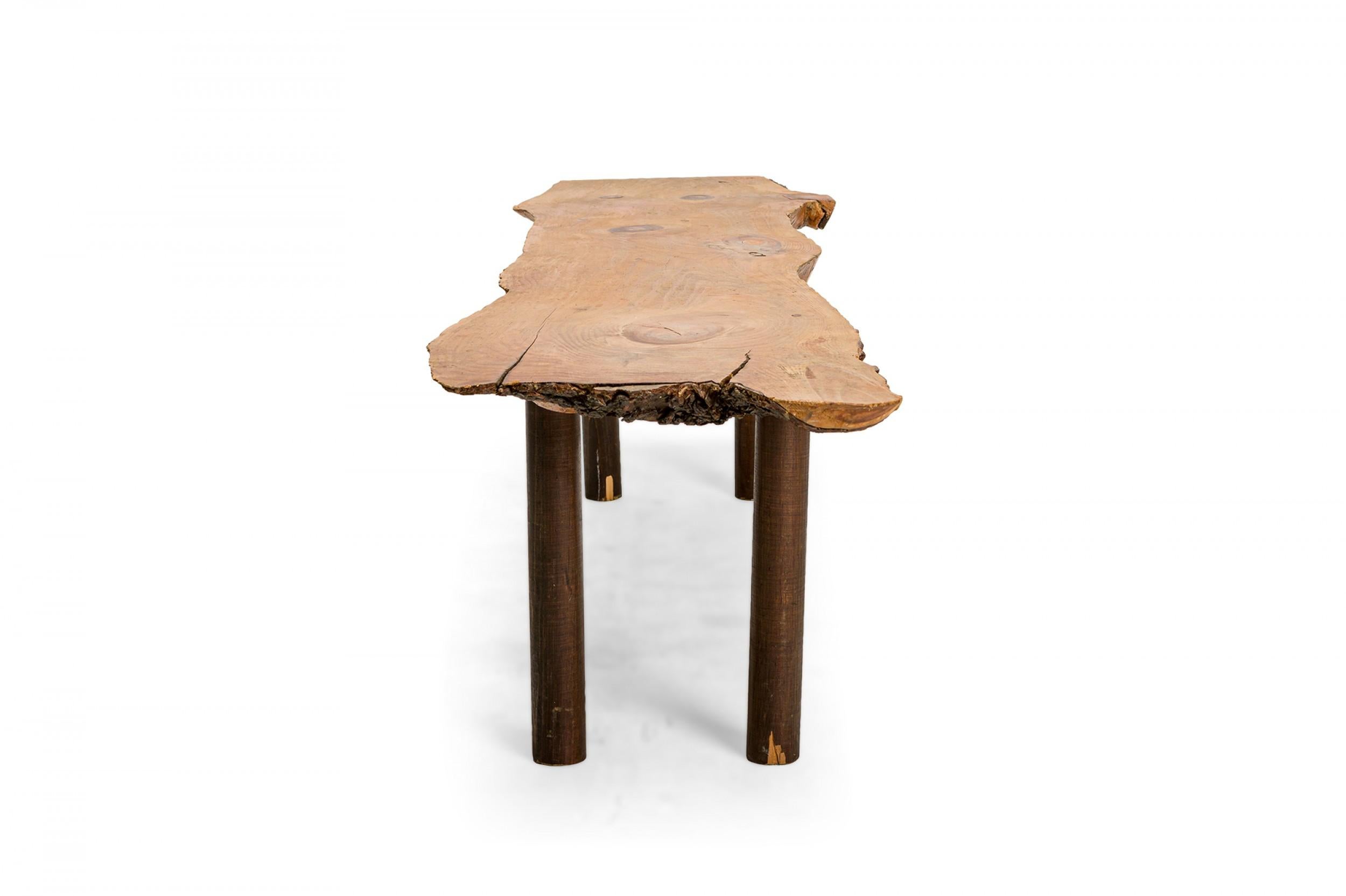 Hand-Crafted Rustic Adirondack Pine Bench For Sale