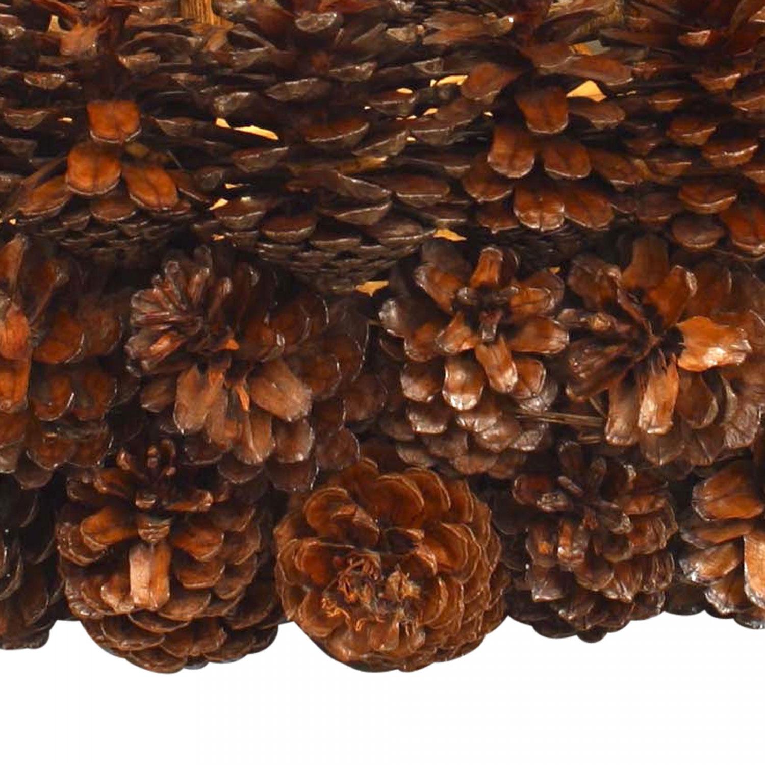 American Rustic Adirondack Pine Cone Basket For Sale