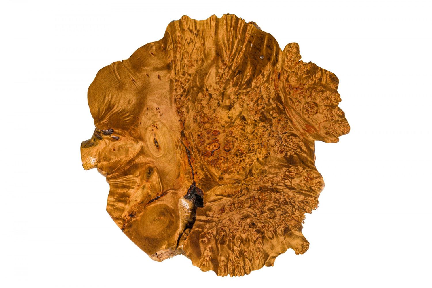 Iron Rustic Adirondack Scalloped Petrified Wood and Branch Side / End Table For Sale