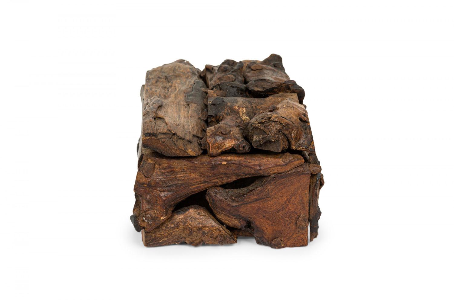 19th Century Rustic Adirondack Style Hinged Wooden Box For Sale