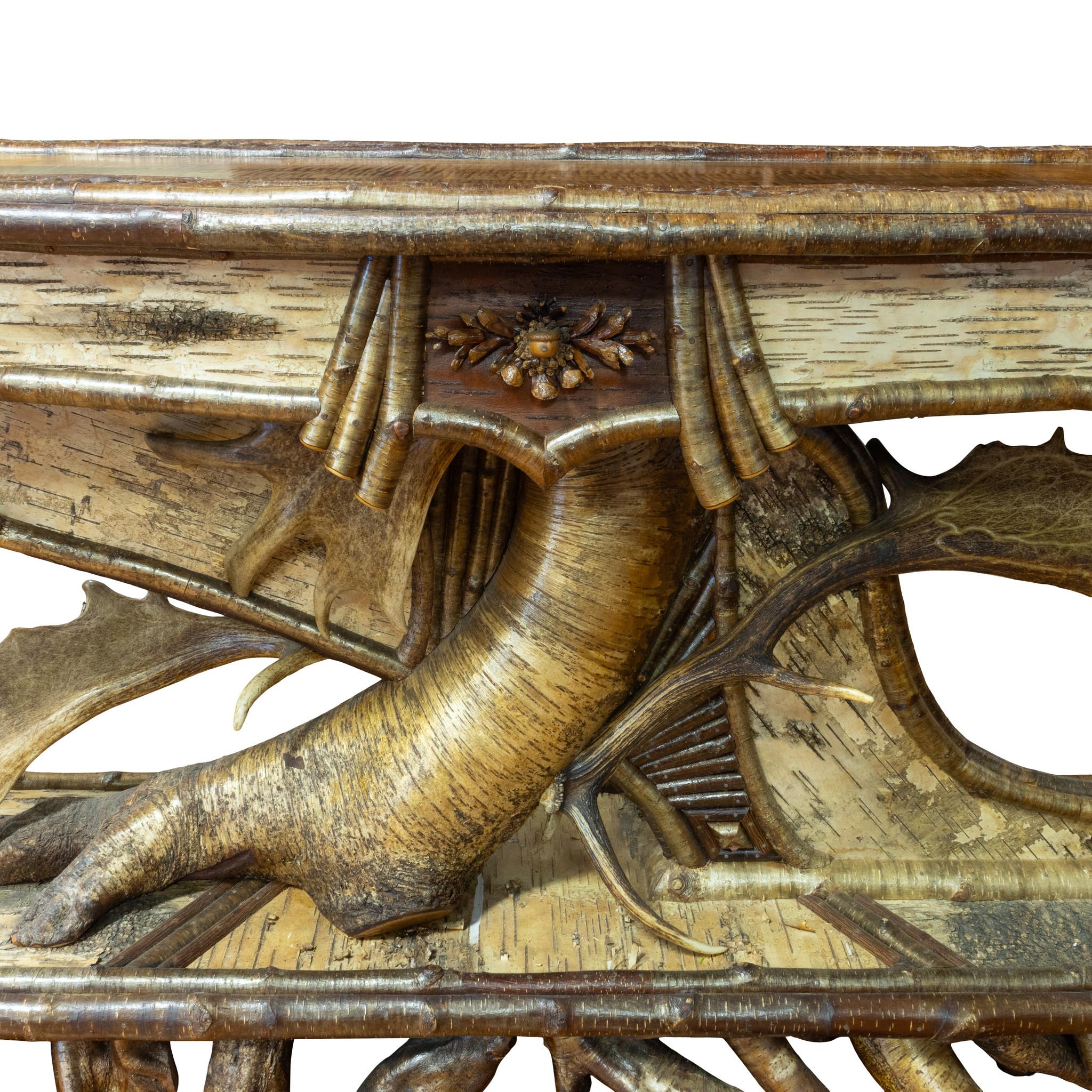Table rustique Adirondack Bon état - En vente à Coeur d'Alene, ID