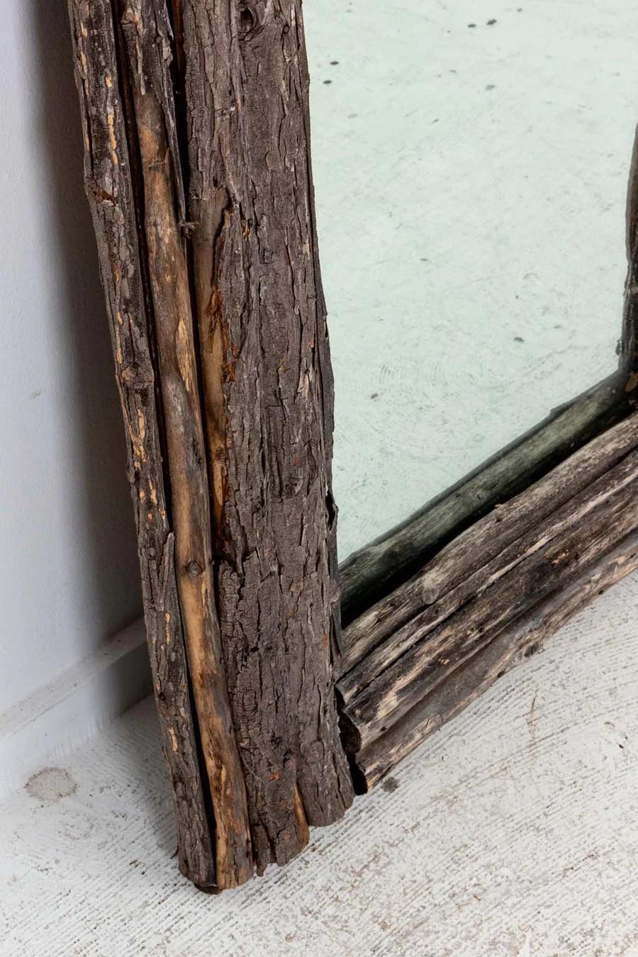 20th Century Rustic Adirondack Trumeau Mirror For Sale