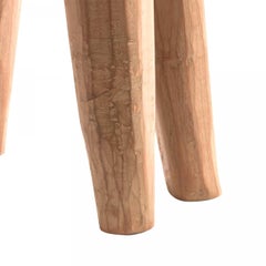 Rustic African Stained Wooden Bench