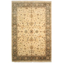 Rustic Agra Multicolor Hand Knotted Wool Rug