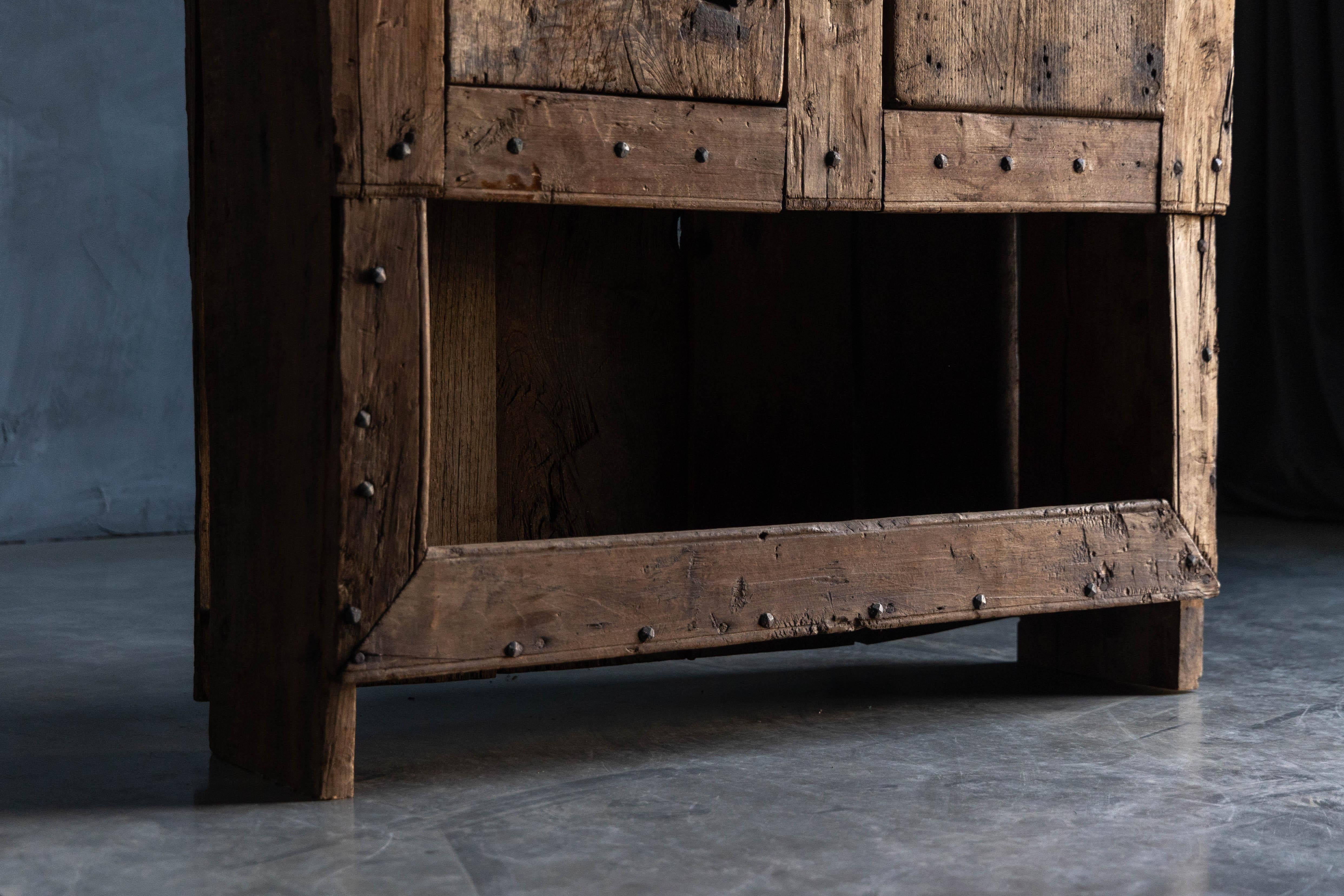 Rustic Alpine Cabinet, France, 19th Century 5