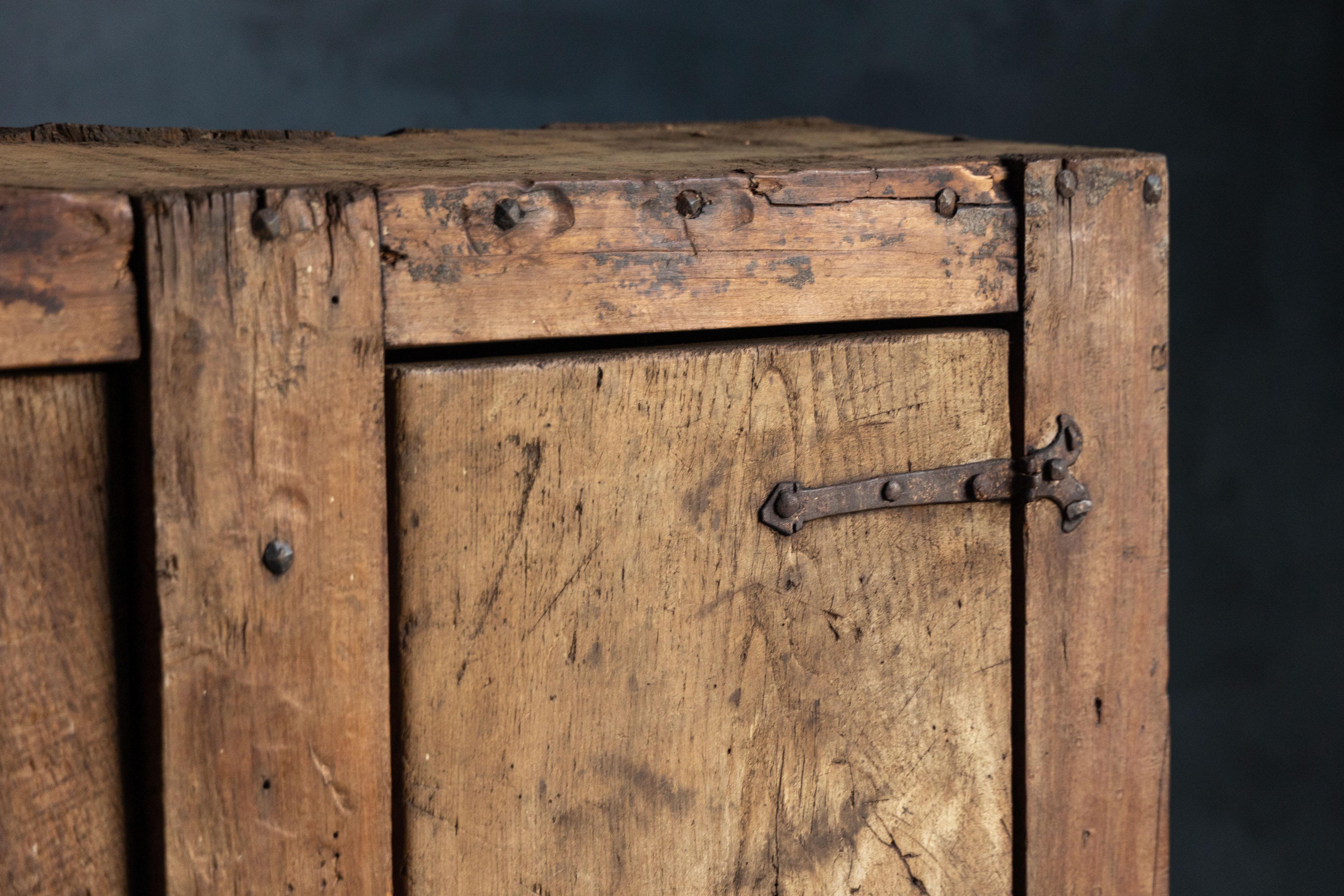 Rustic Alpine Cabinet, France, 19th Century 4