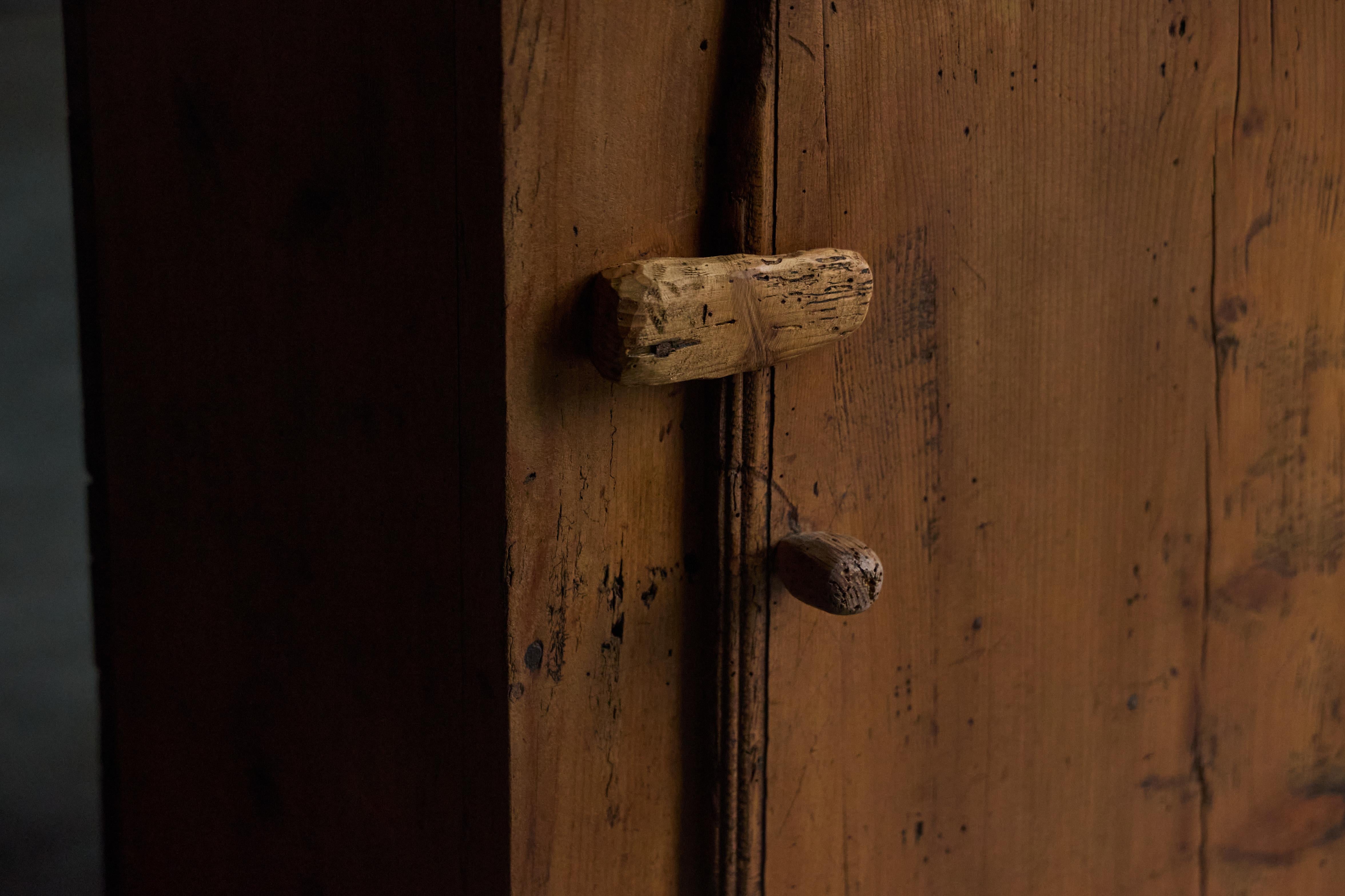 Rustikaler Alpin-Schrank, Frankreich, frühes 19. Jahrhundert (Französisch) im Angebot
