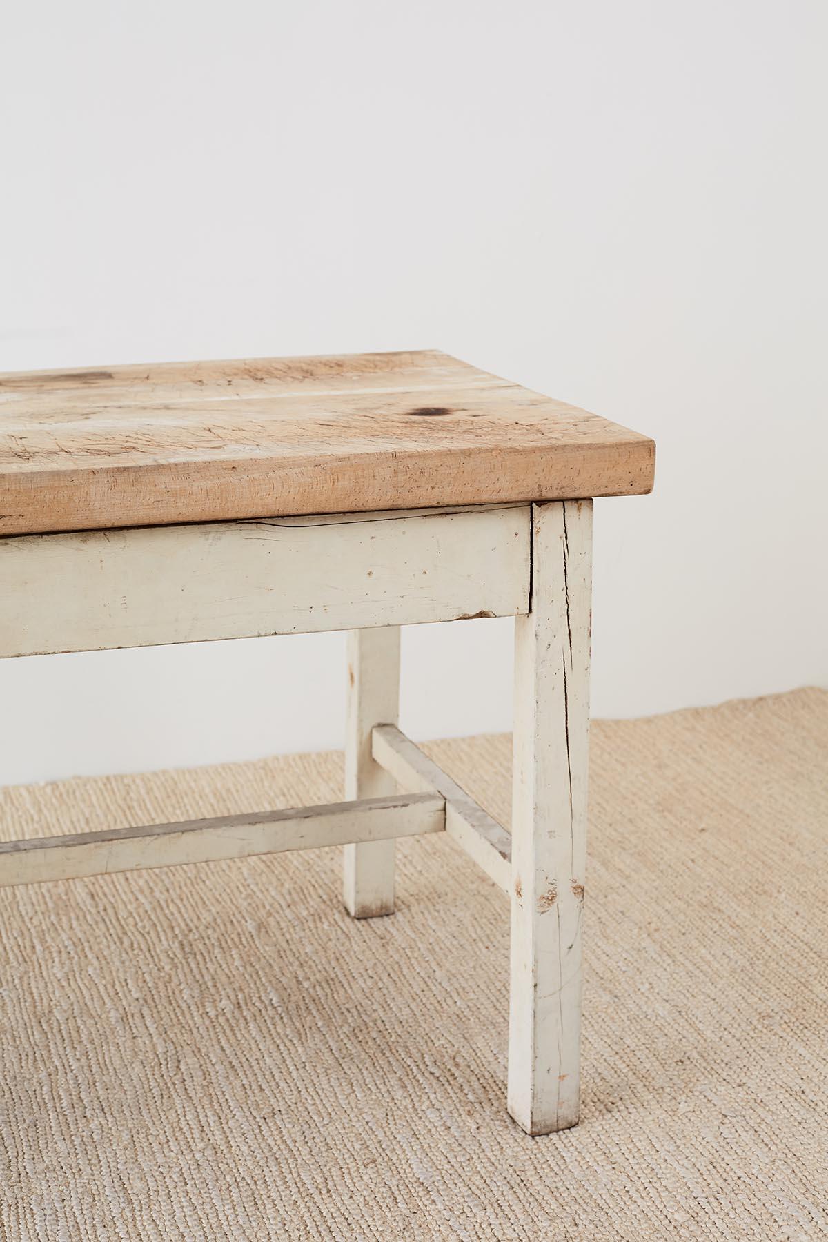 butcher block farm table