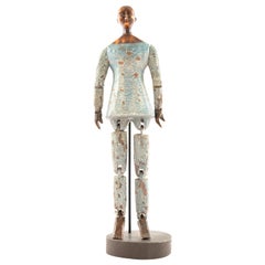 Rustic American Folk Clown Figure