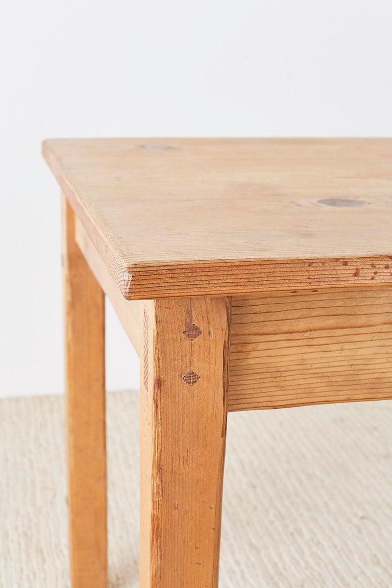 Rustic American Pine Farmhouse Dining Table at 1stdibs