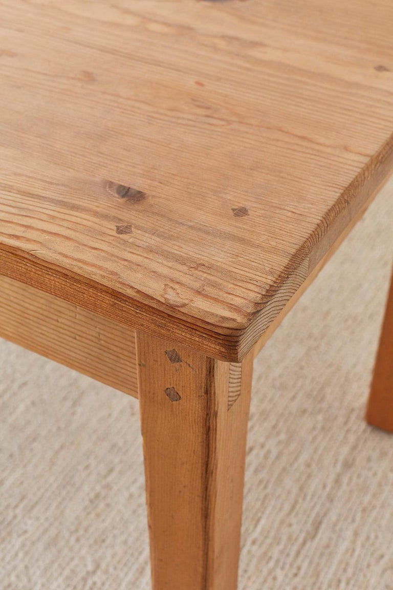 Rustic American Pine Farmhouse Dining Table at 1stdibs