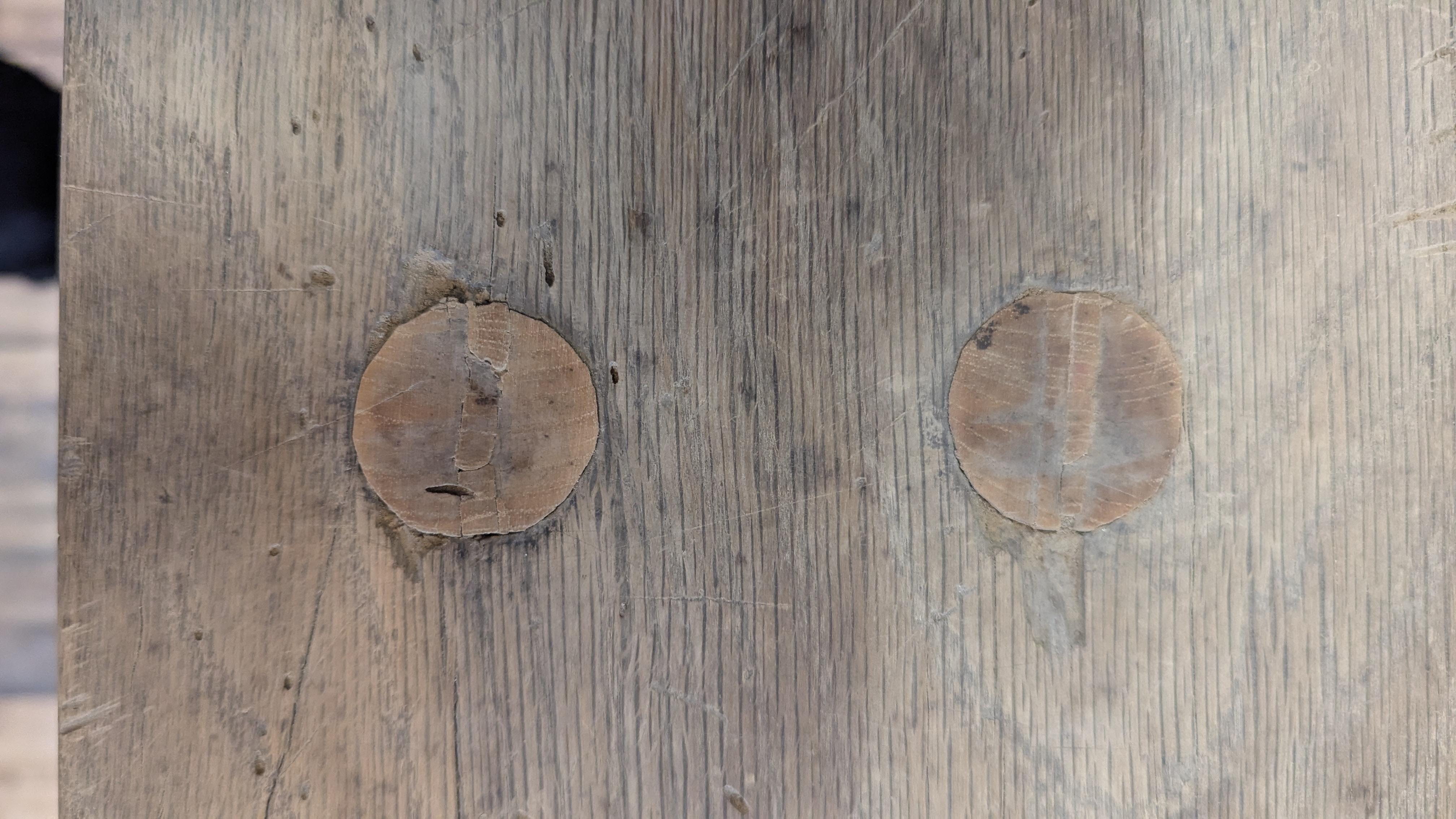 Table console primitive américaine rustique en vente 5