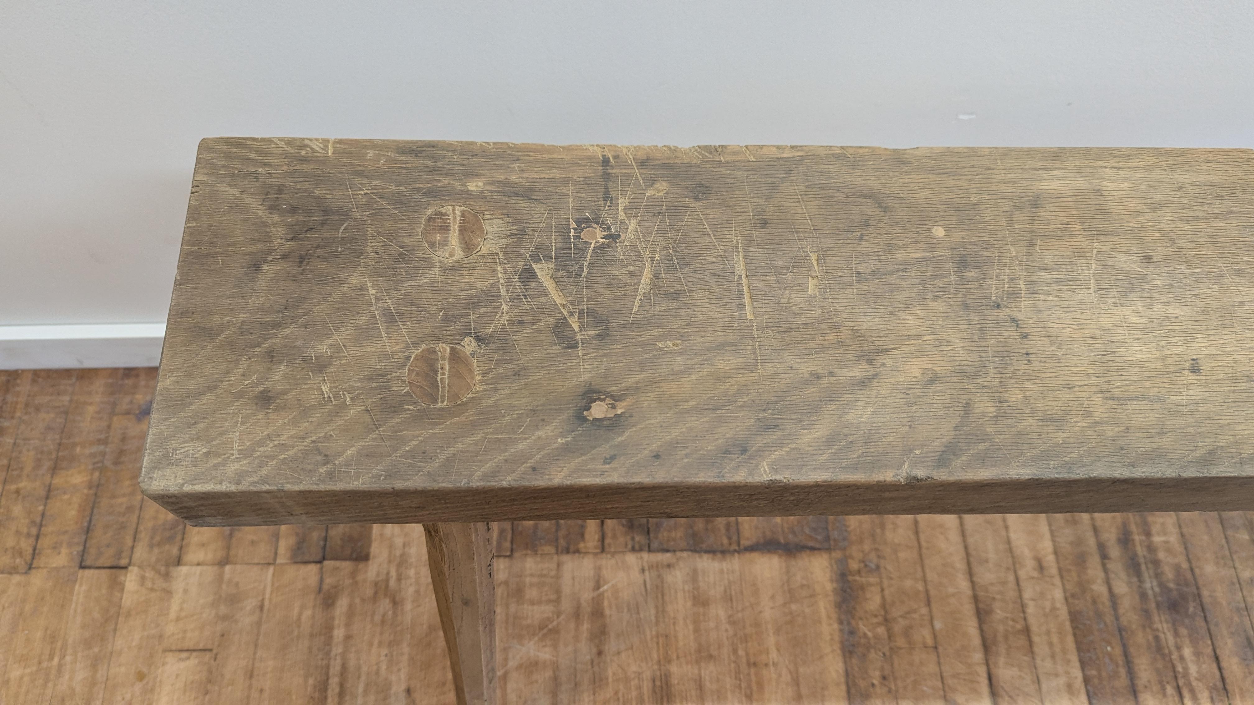 Table console primitive américaine rustique en vente 6