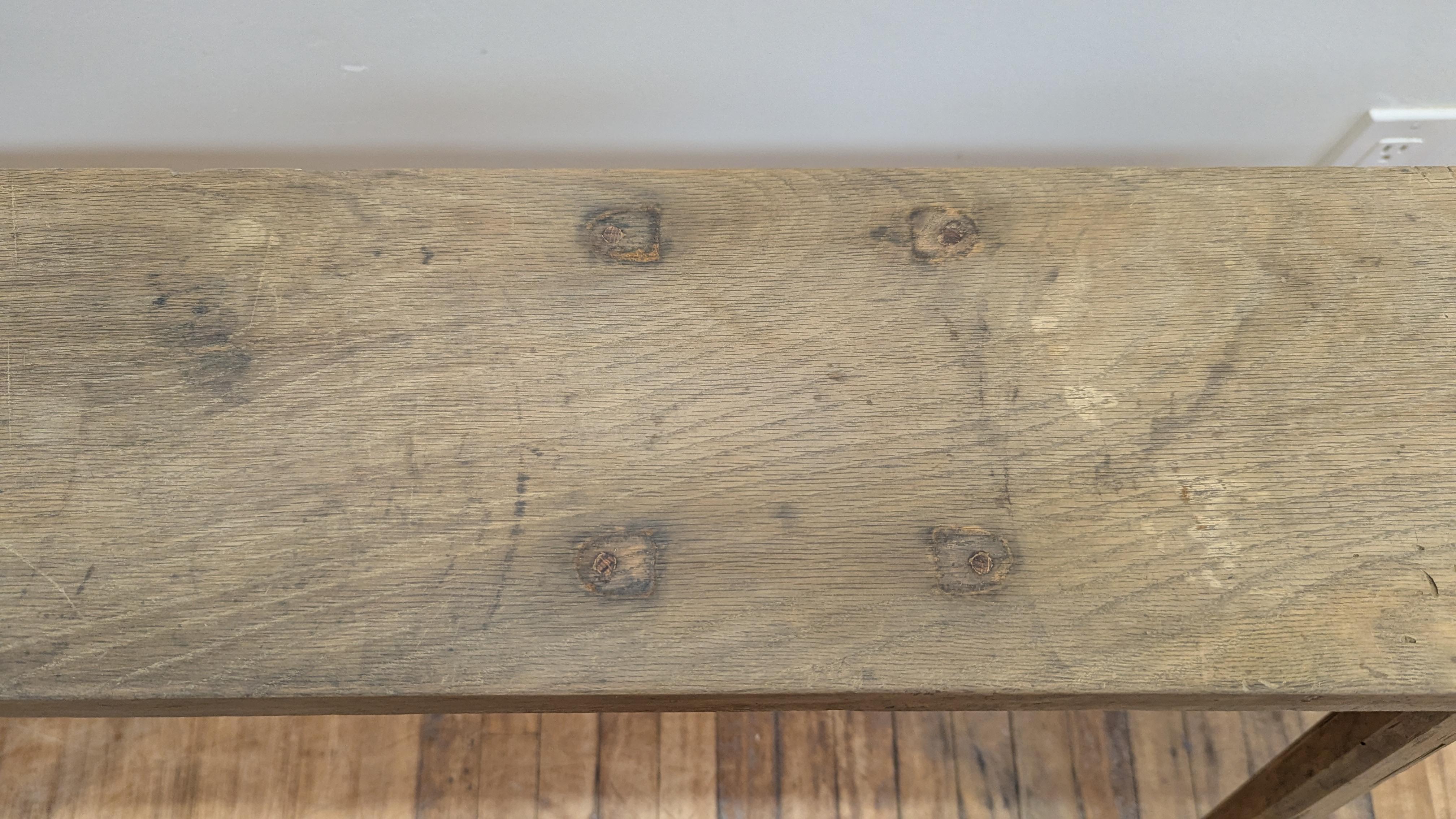 Table console primitive américaine rustique en vente 7