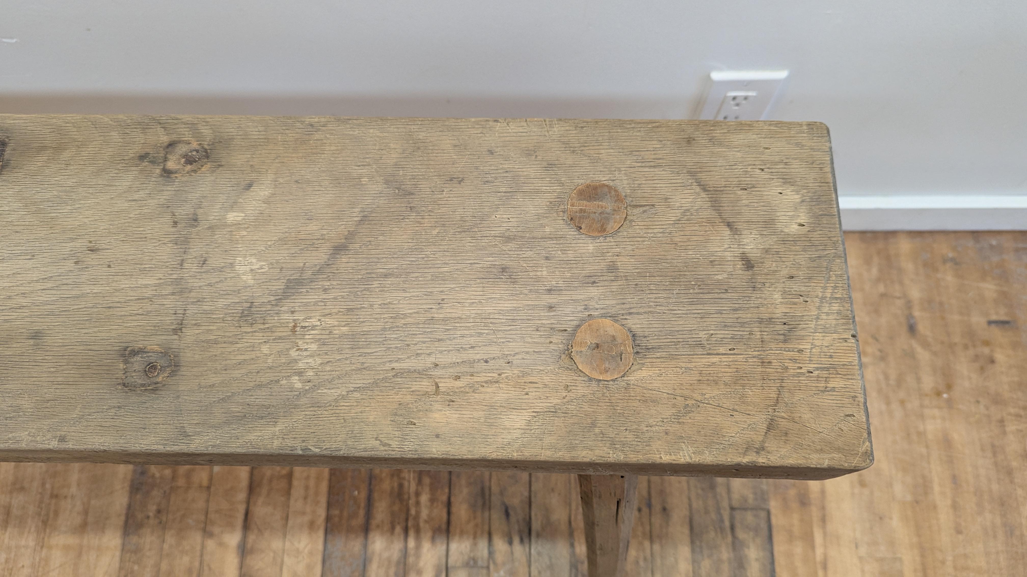 Table console primitive américaine rustique en vente 8