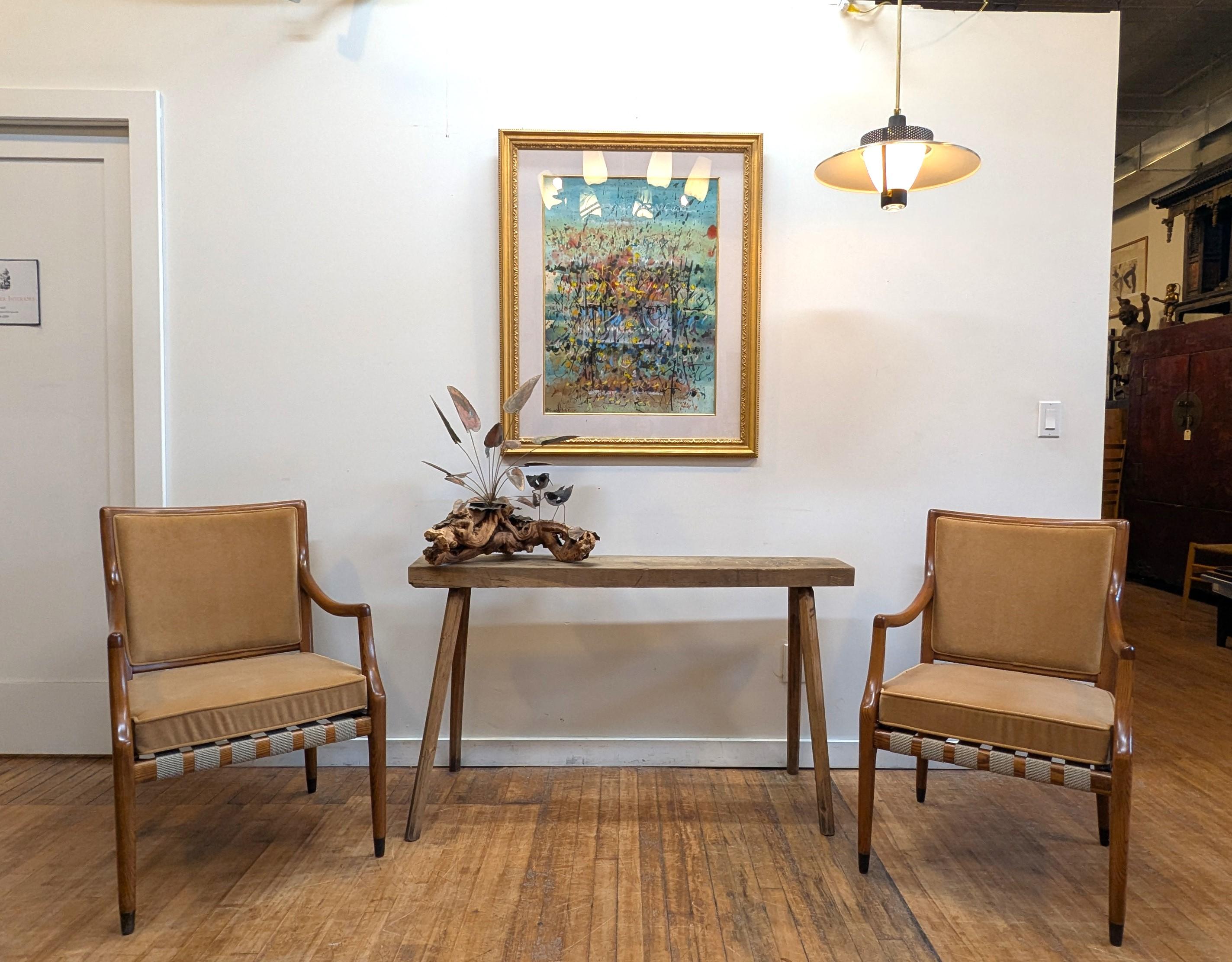 Table console primitive américaine rustique en vente 11