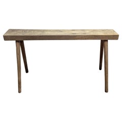 Antique Rustic American Primitive Console Table