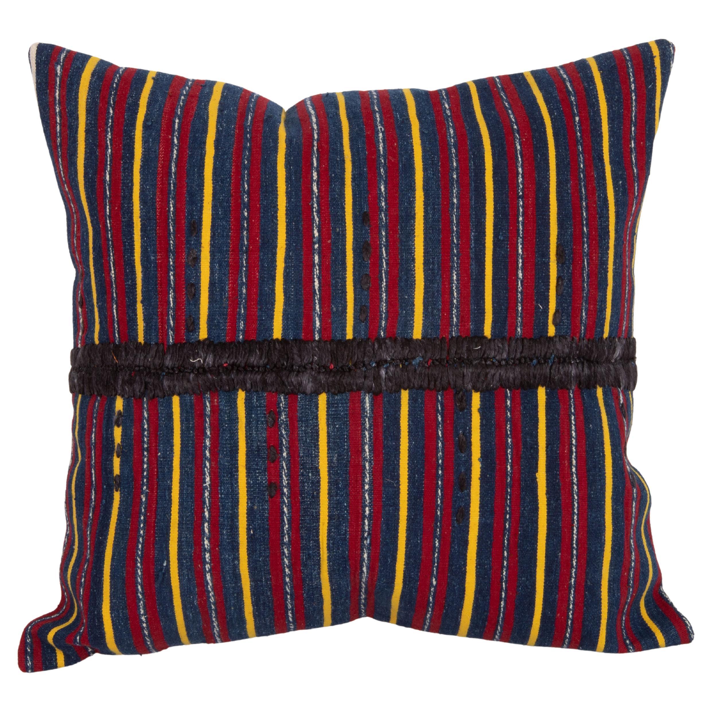 Rustic Anatolian Pillow Cover, Mid 20th C. For Sale