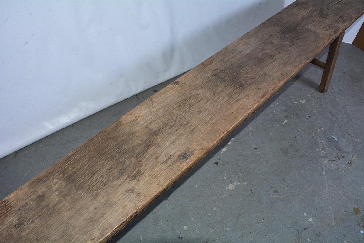 rustic antique bench