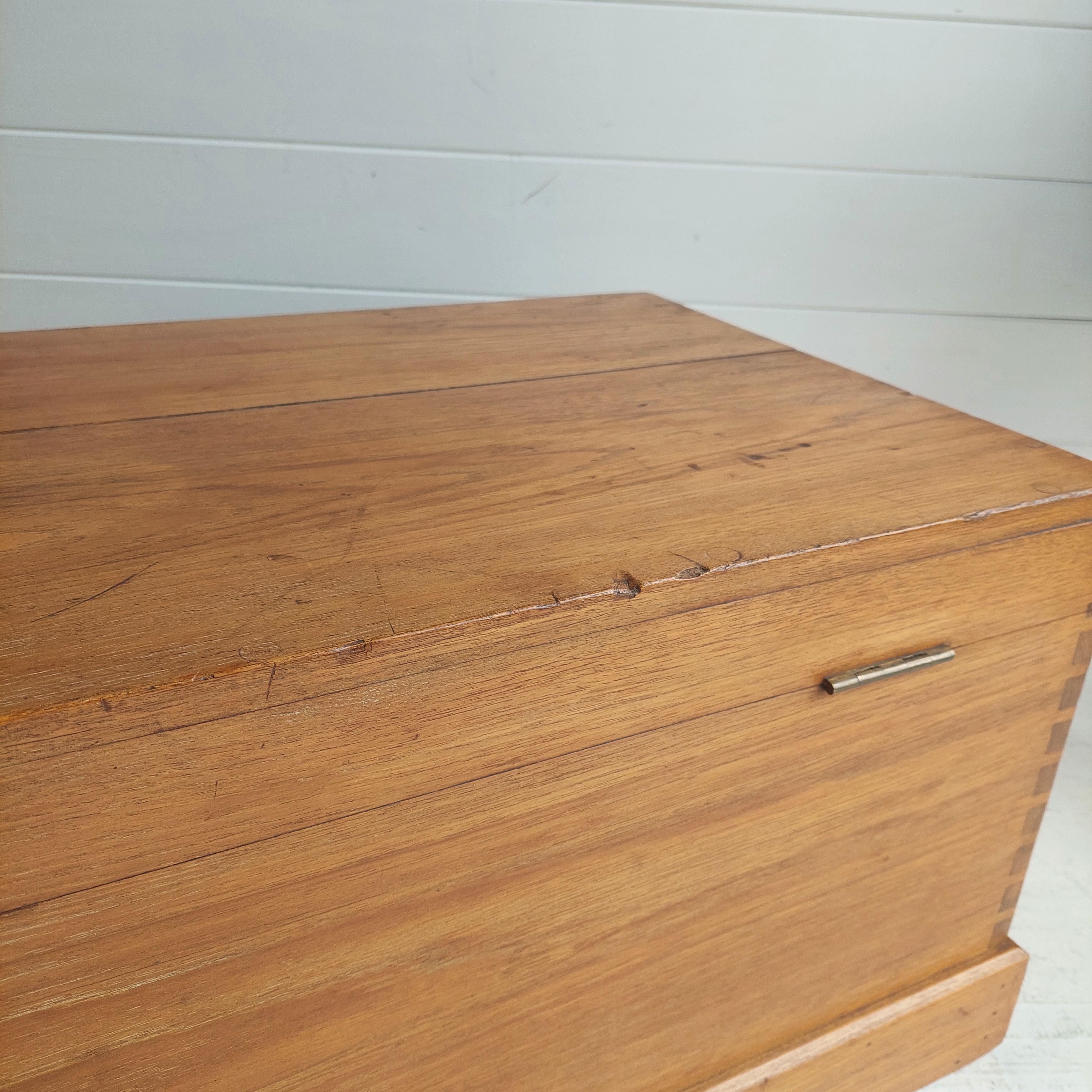 Rustic Antique Camphor Wood Trunk / Chest/ Coffee Table /Rustic Box Storage 12