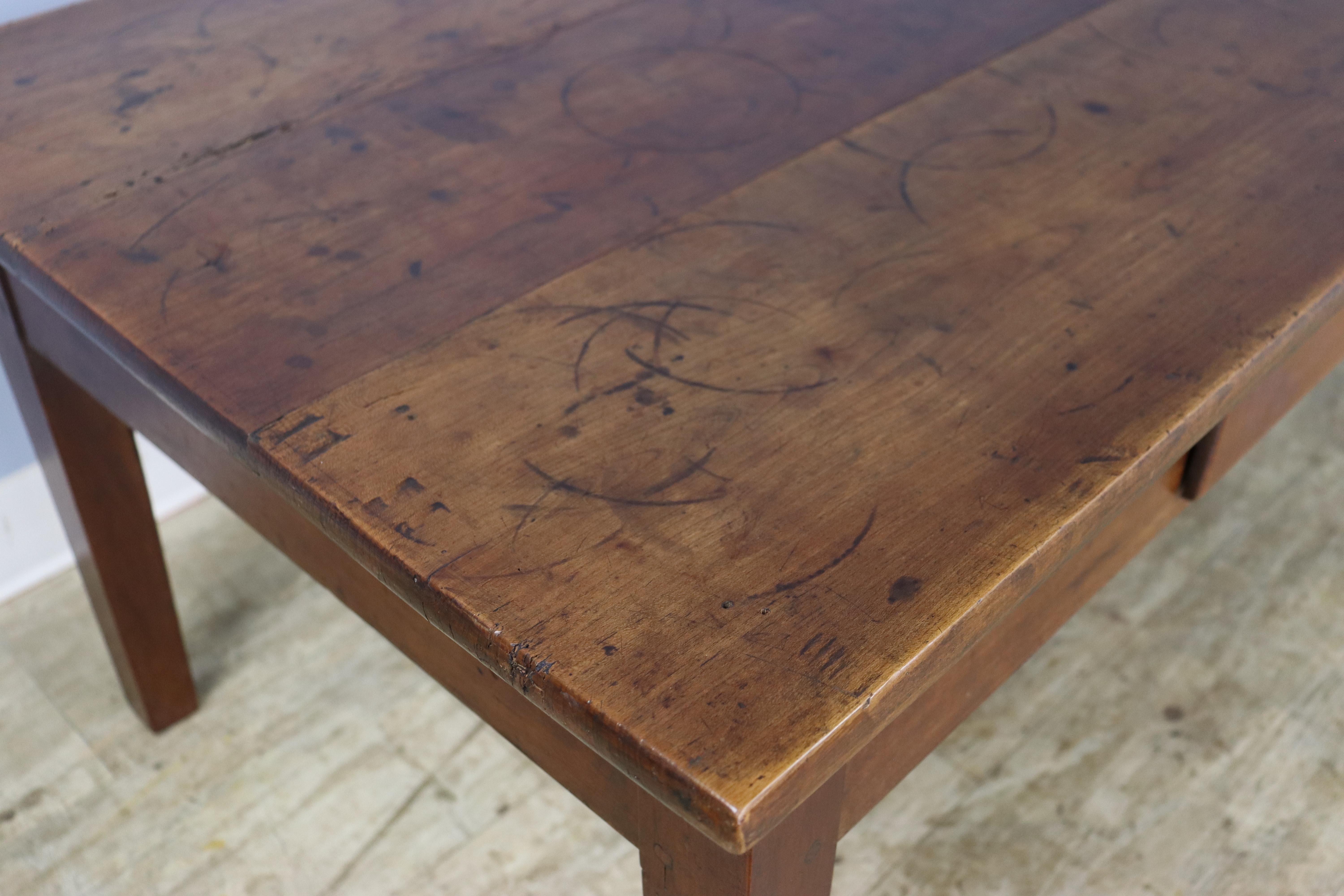 Rustic Antique Cherry Coffee Table For Sale 1