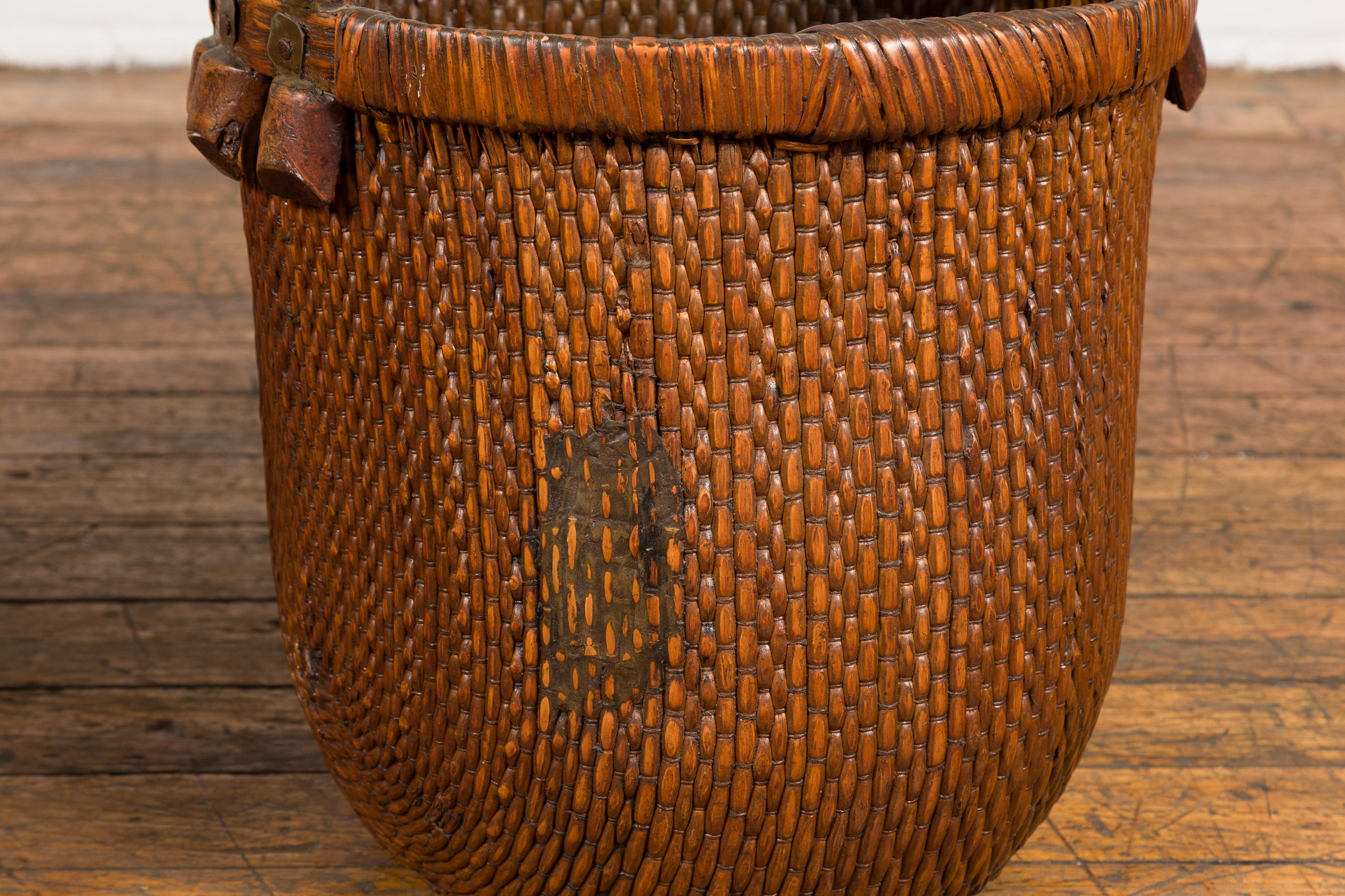 Chinese Antique Grain Baskets, Sold Each For Sale 11