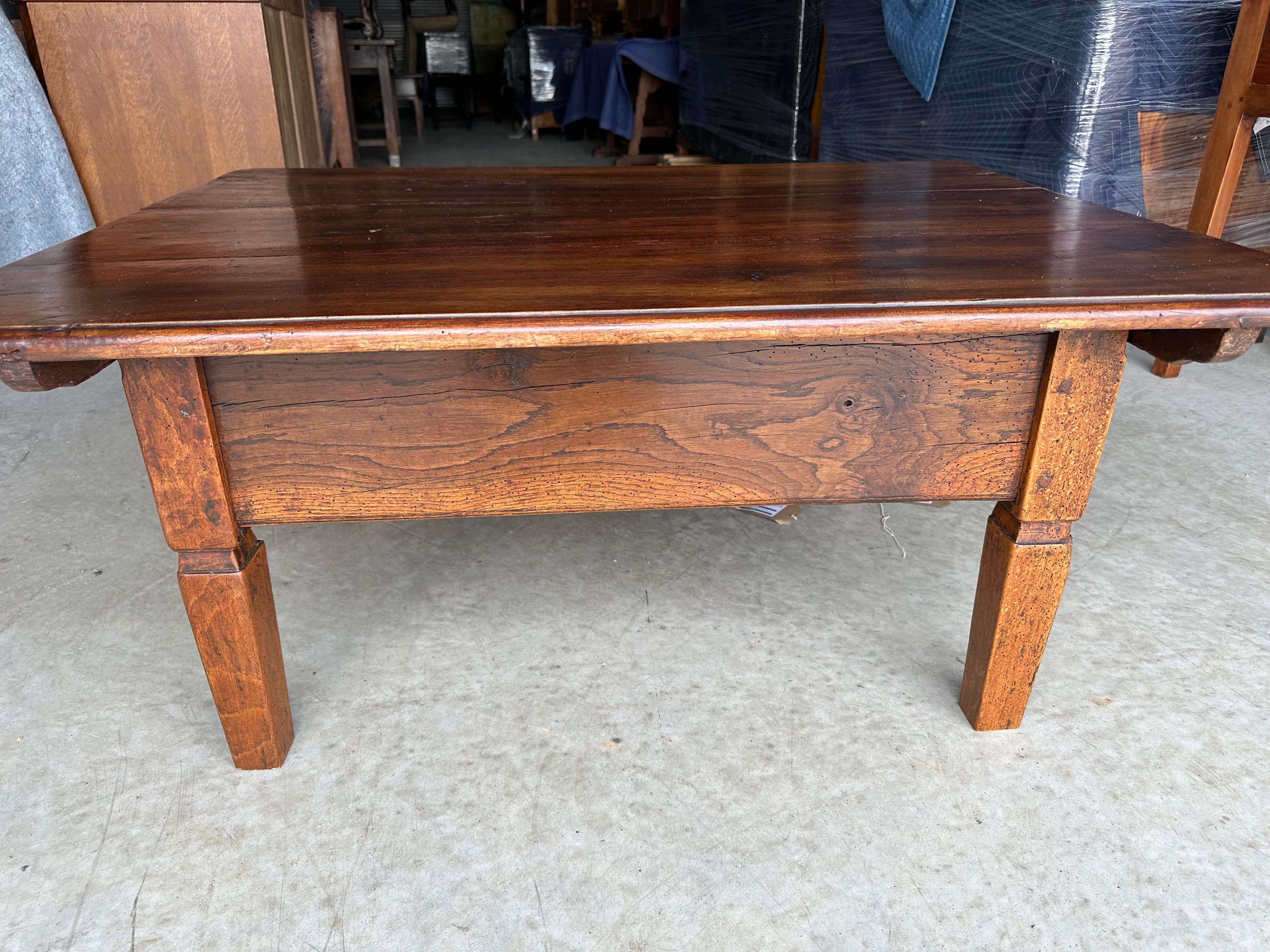 Mid-19th Century Rustic Antique Coffee Table For Sale