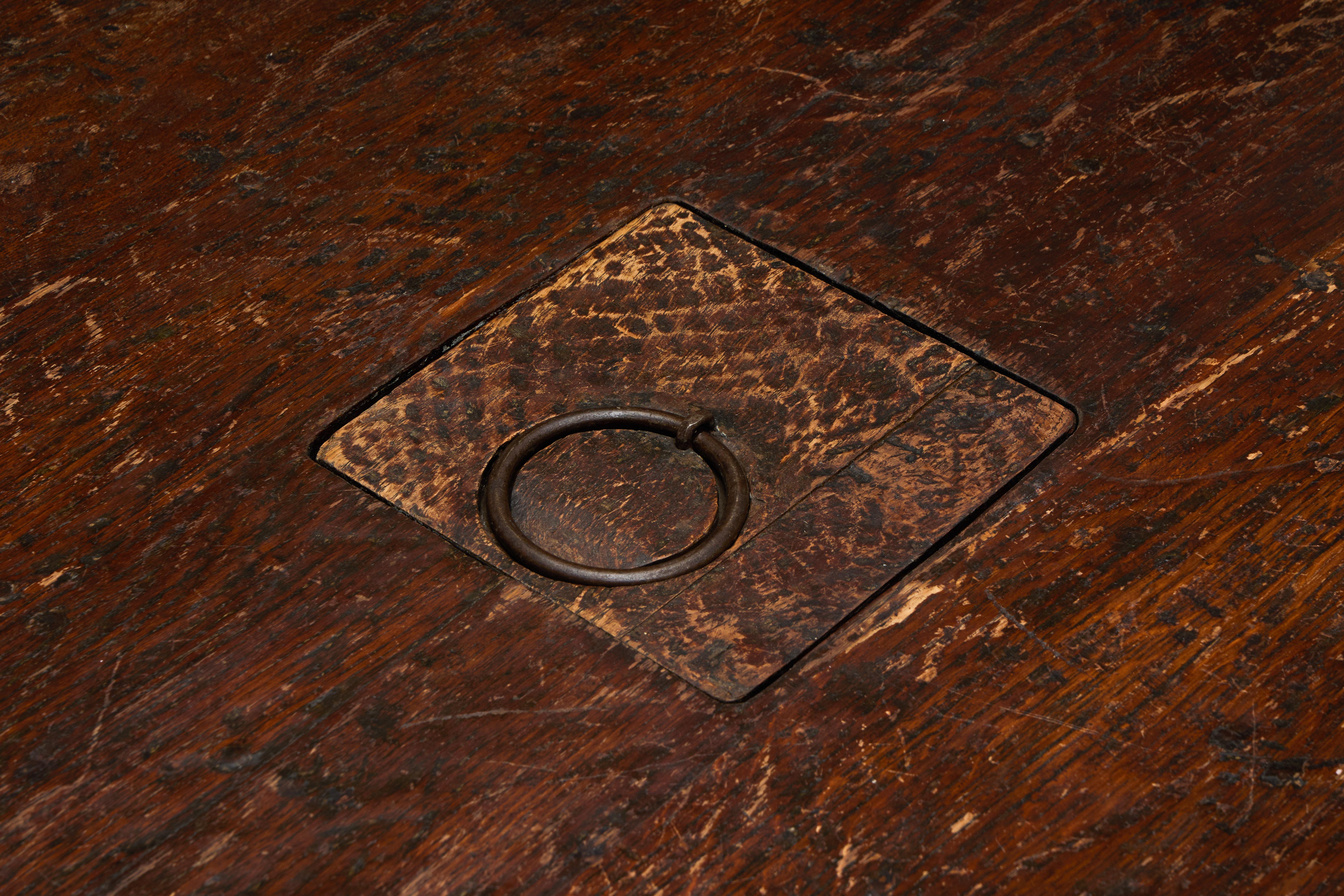 Mesa de centro rústica antigua, Francia, años 60 Madera en venta