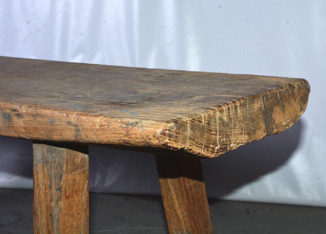 Early 20th Century Rustic Antique Country Bench