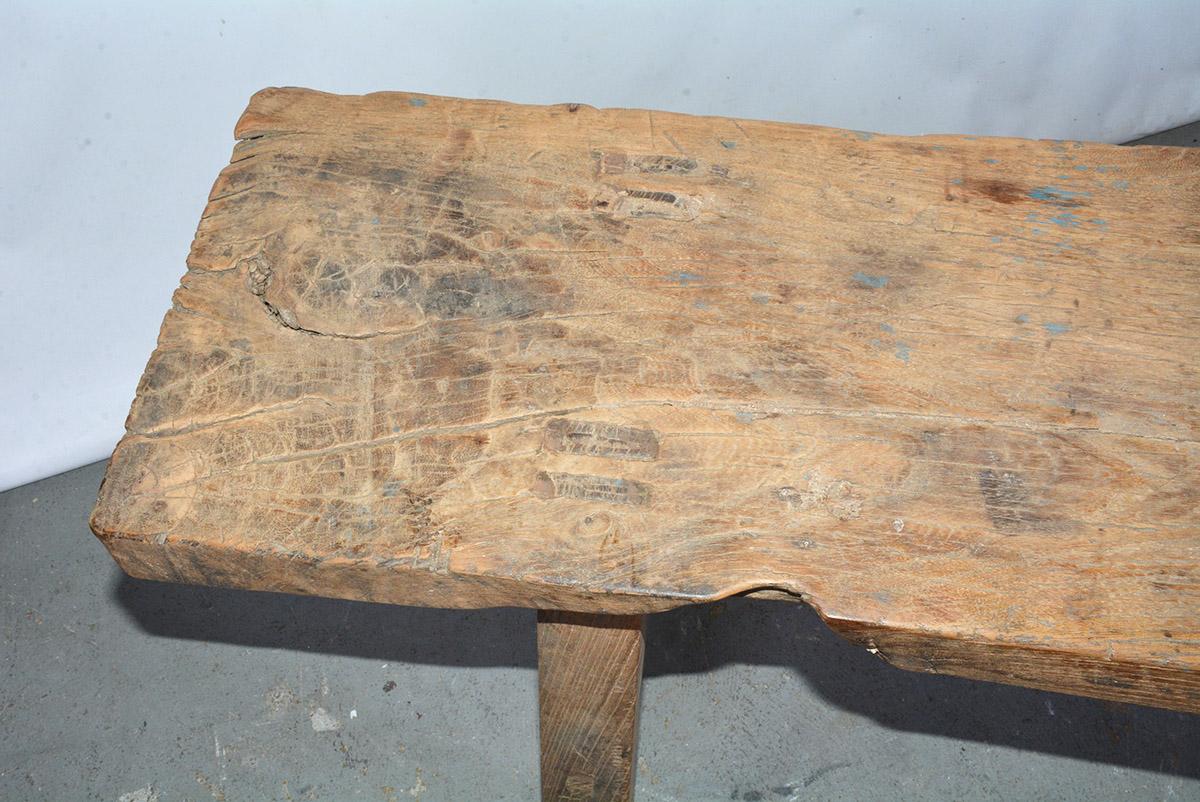 Wood Rustic Antique Country Bench