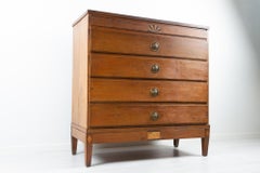 Ancienne commode de style Empire danois rustique, vers 1810