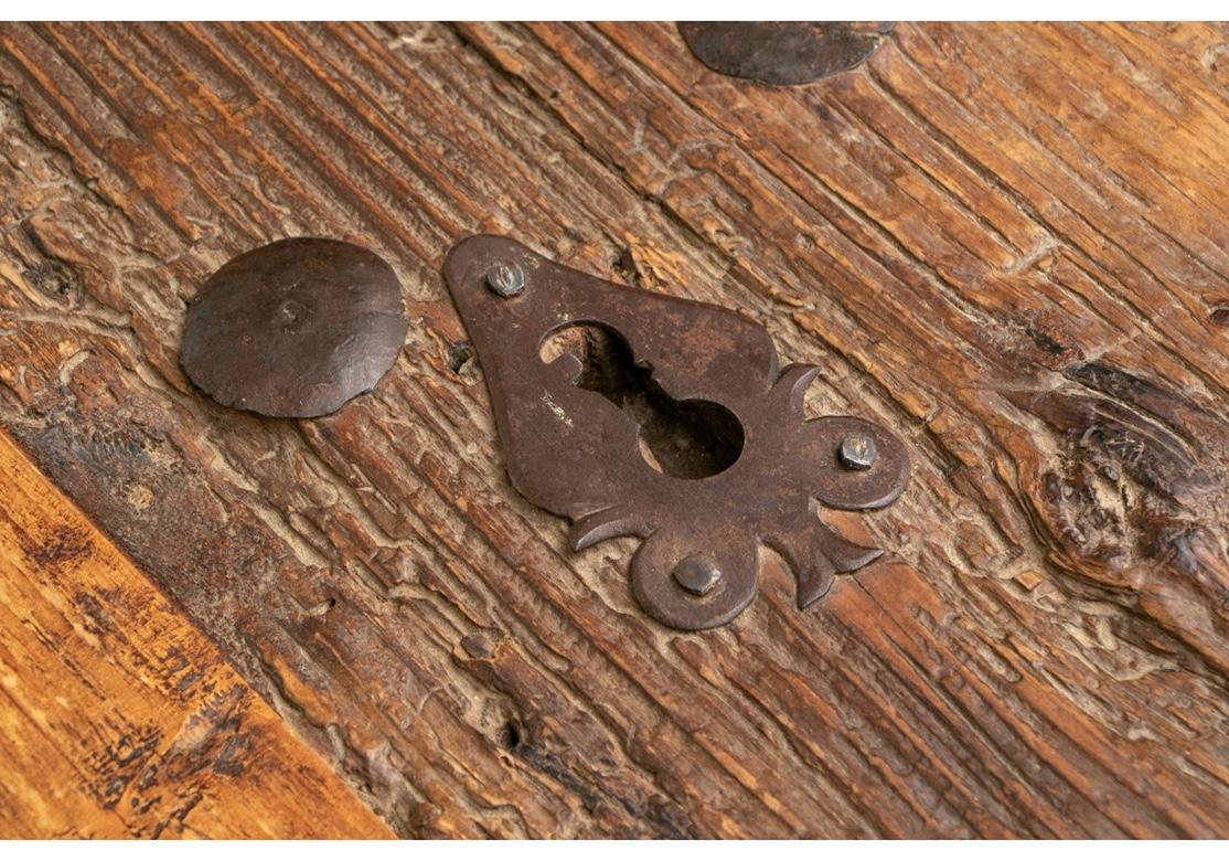 Rustic Antique Door Trestle Table 7