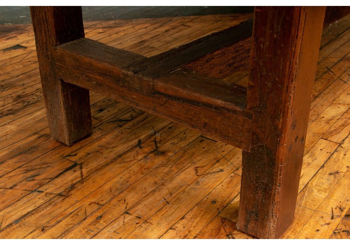 Rustic Antique Door Trestle Table 9
