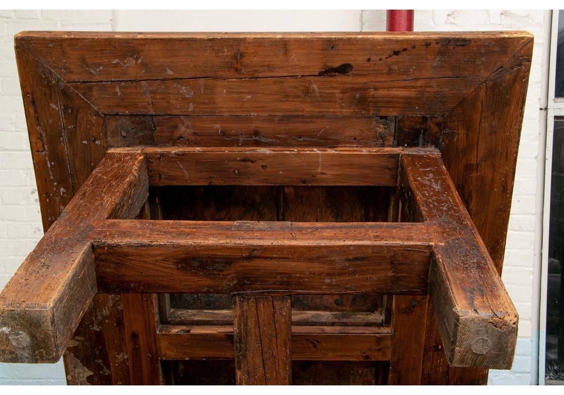 Rustic Antique Door Trestle Table 4